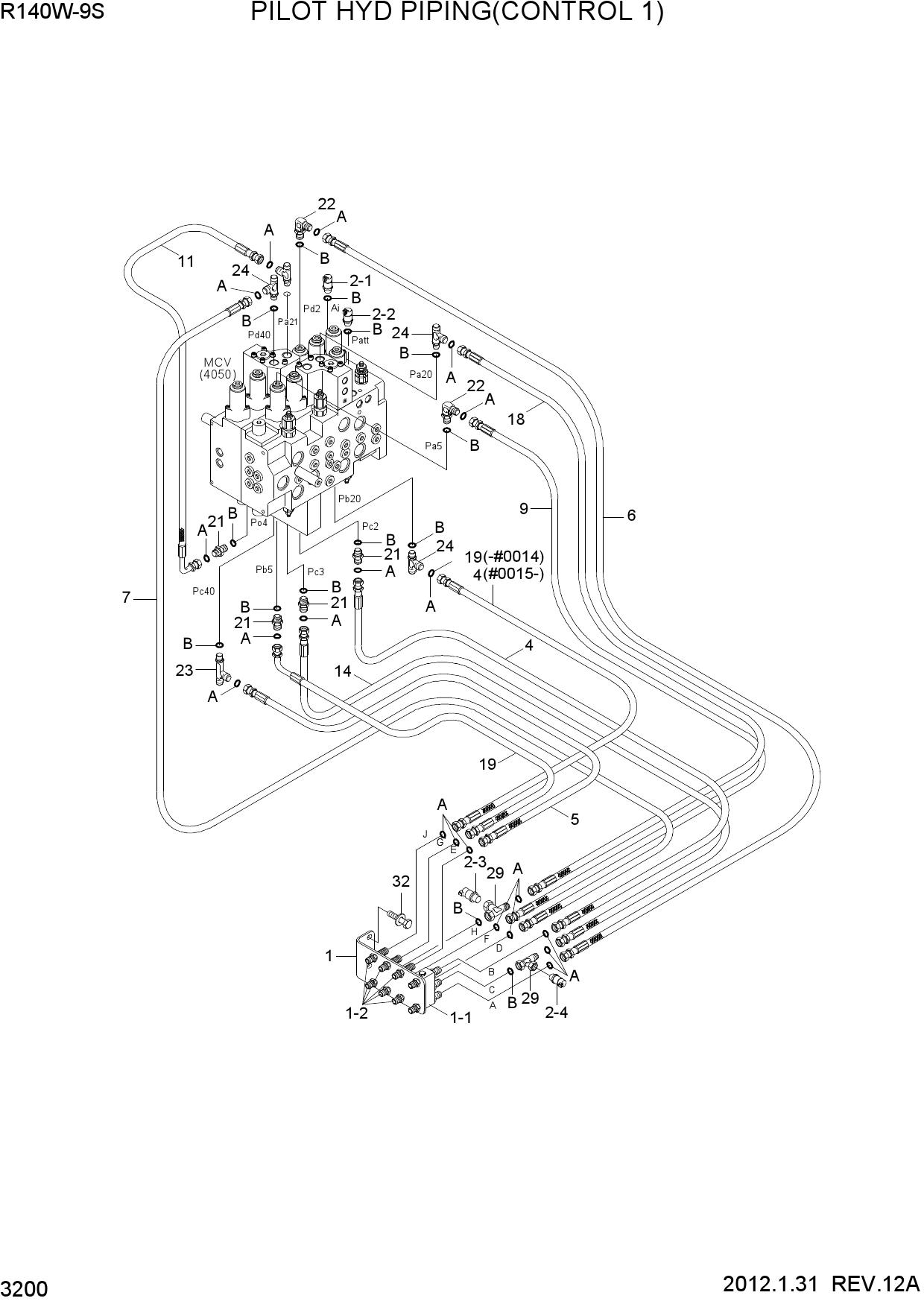 PILOT HYD PIPING(CONTROL 1)
