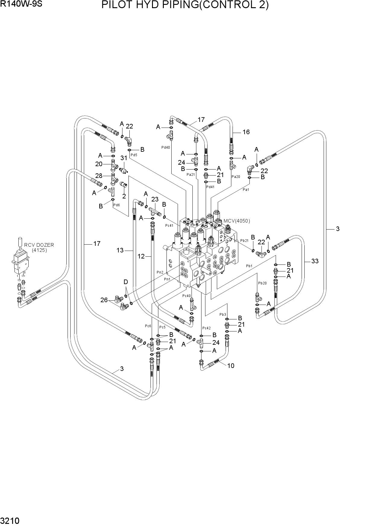PILOT HYD PIPING(CONTROL 2)