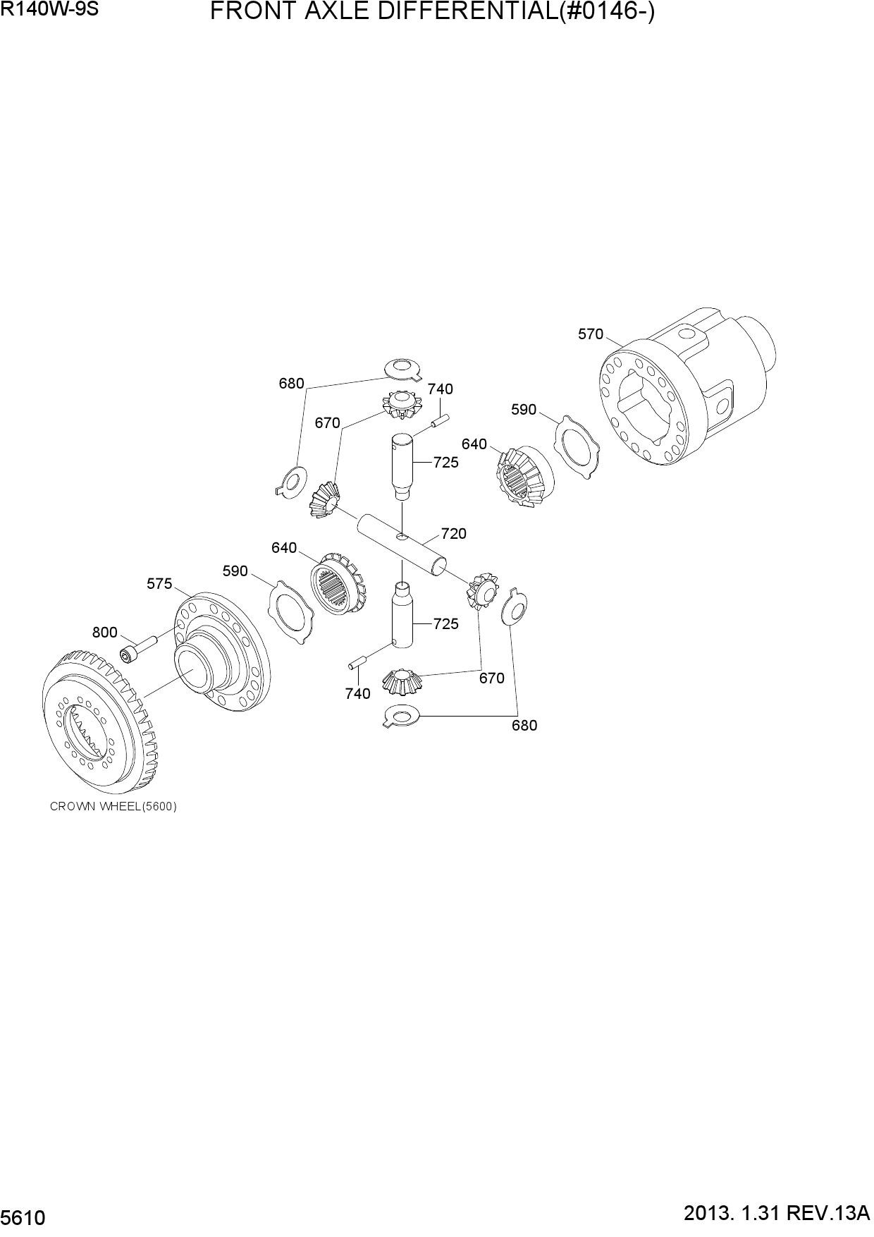 FRONT AXLE DIFFERENTIAL(#0146-)