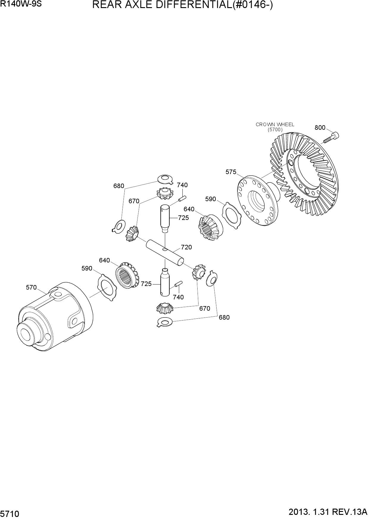 REAR AXLE DIFFERENTIAL(#0146-)