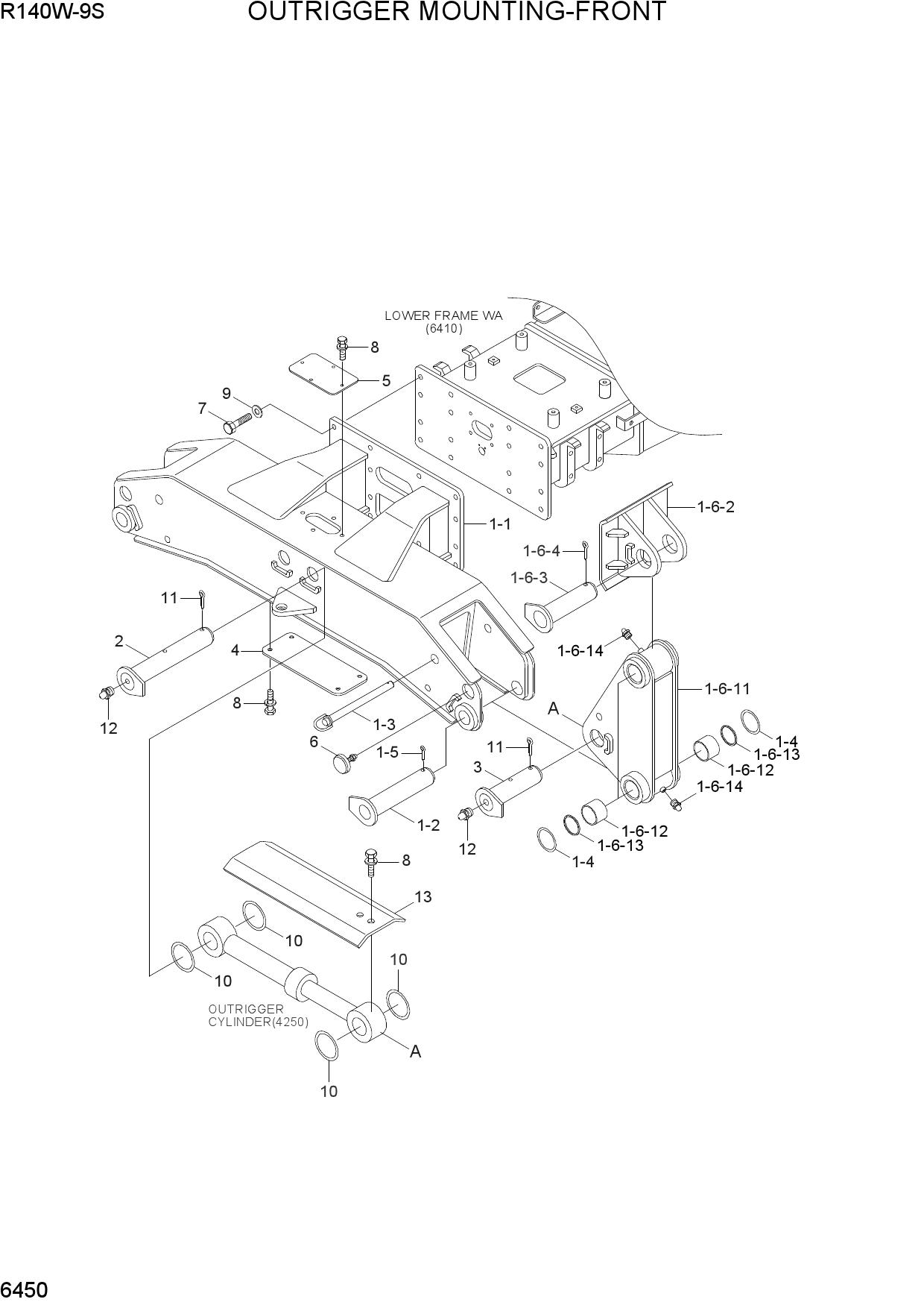 OUTRIGGER MOUNTING-FRONT