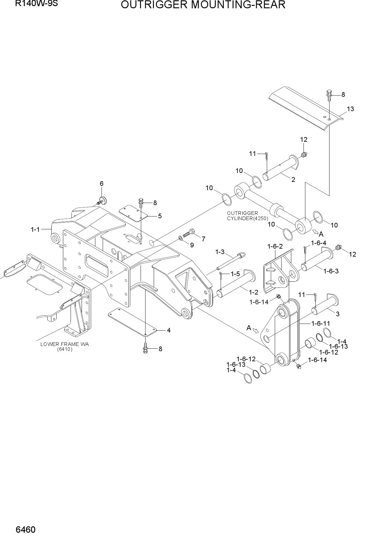 OUTRIGGER MOUNTING-REAR
