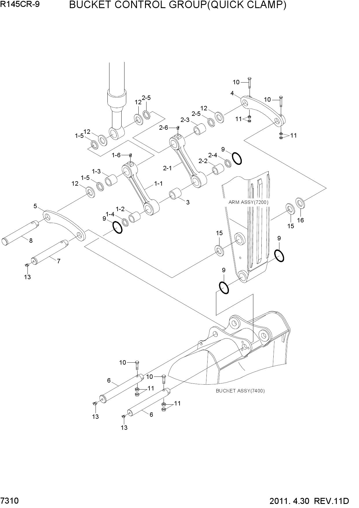 BUCKET CONTROL GROUP(QUICK CLAMP)