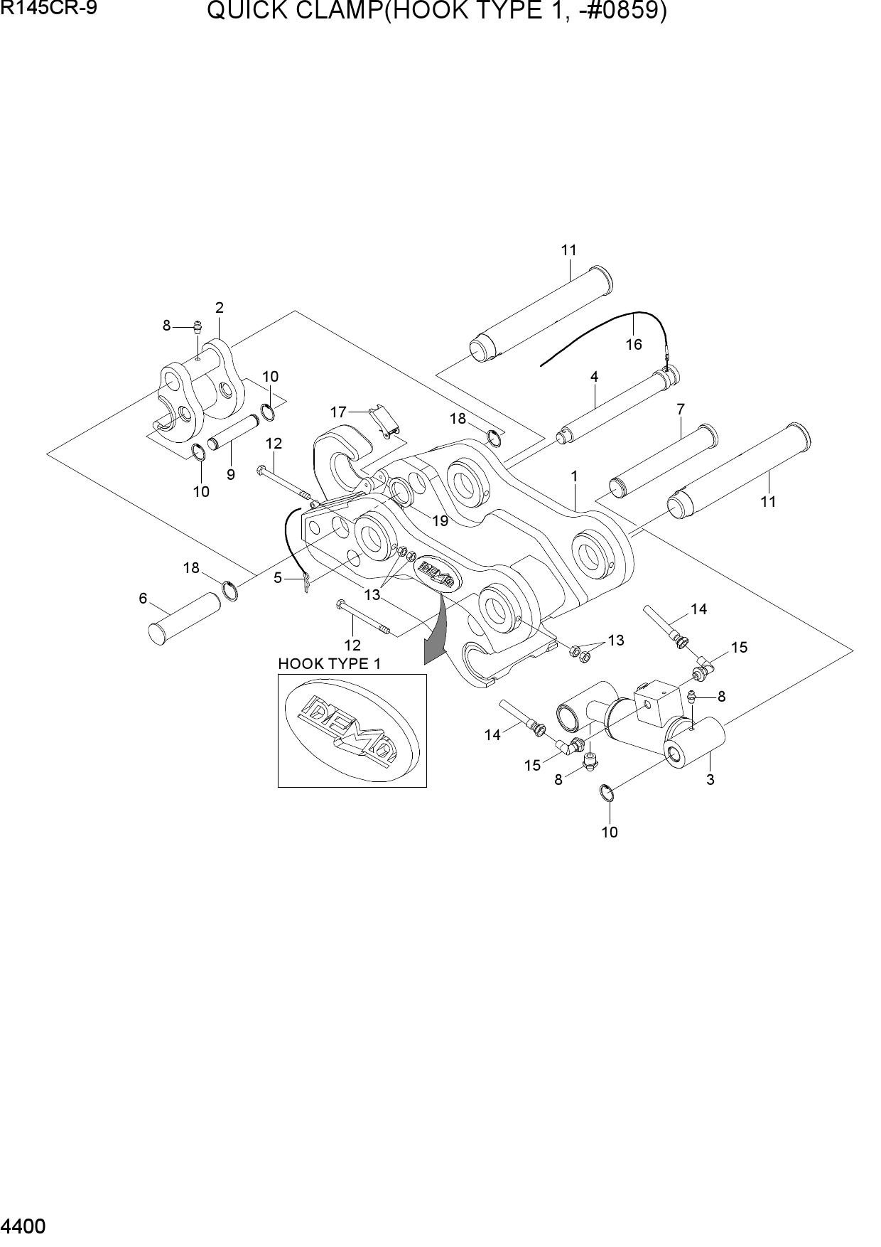 QUICK CLAMP(HOOK TYPE 1, -#0859)