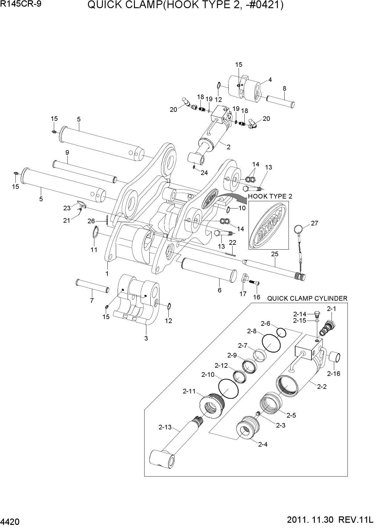 QUICK CLAMP(HOOK TYPE 2, -#0421)
