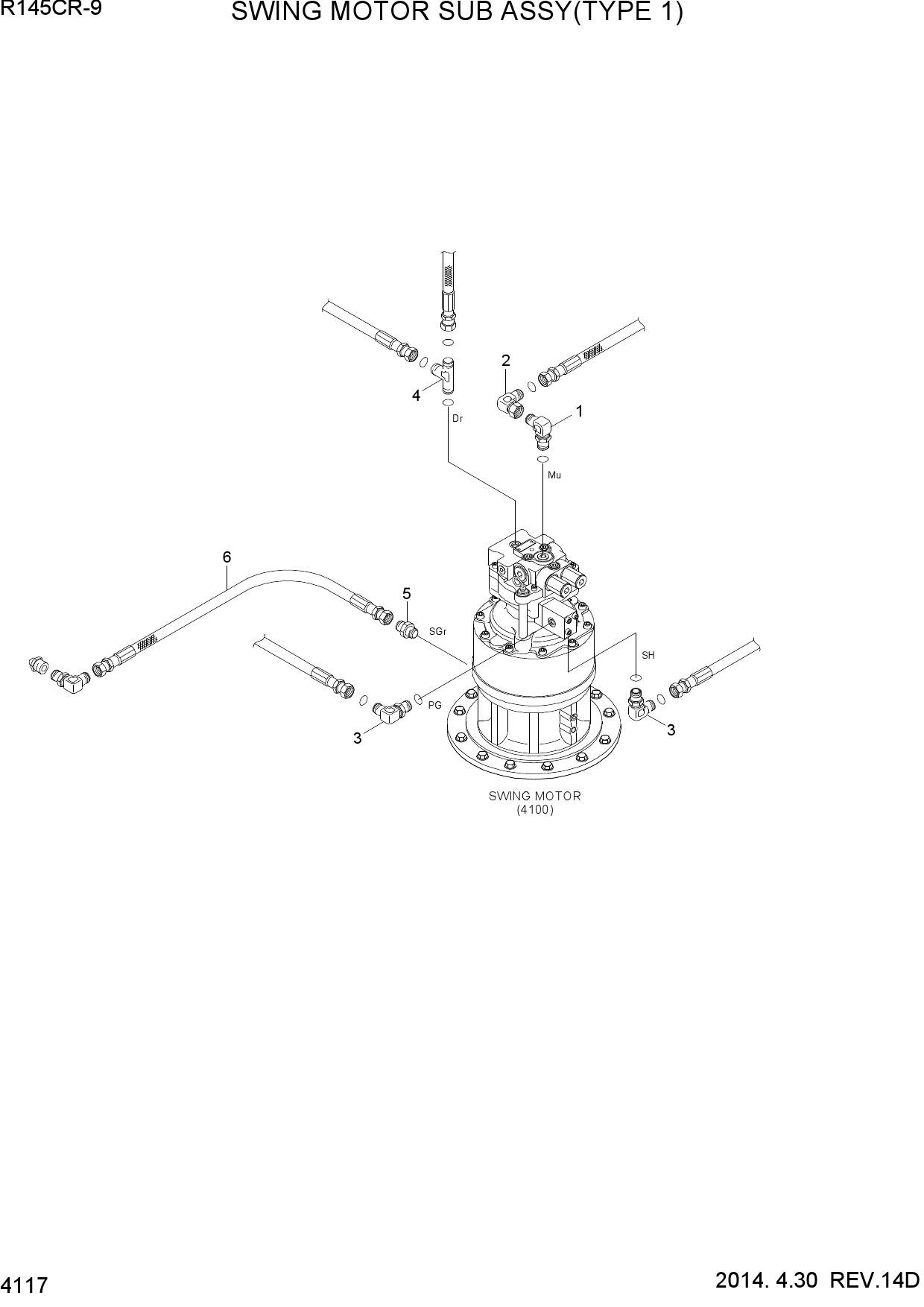 SWING MOTOR SUB ASSY(TYPE 1)