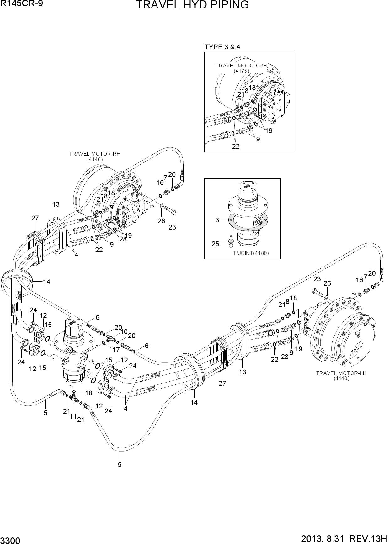 TRAVEL HYD PIPING