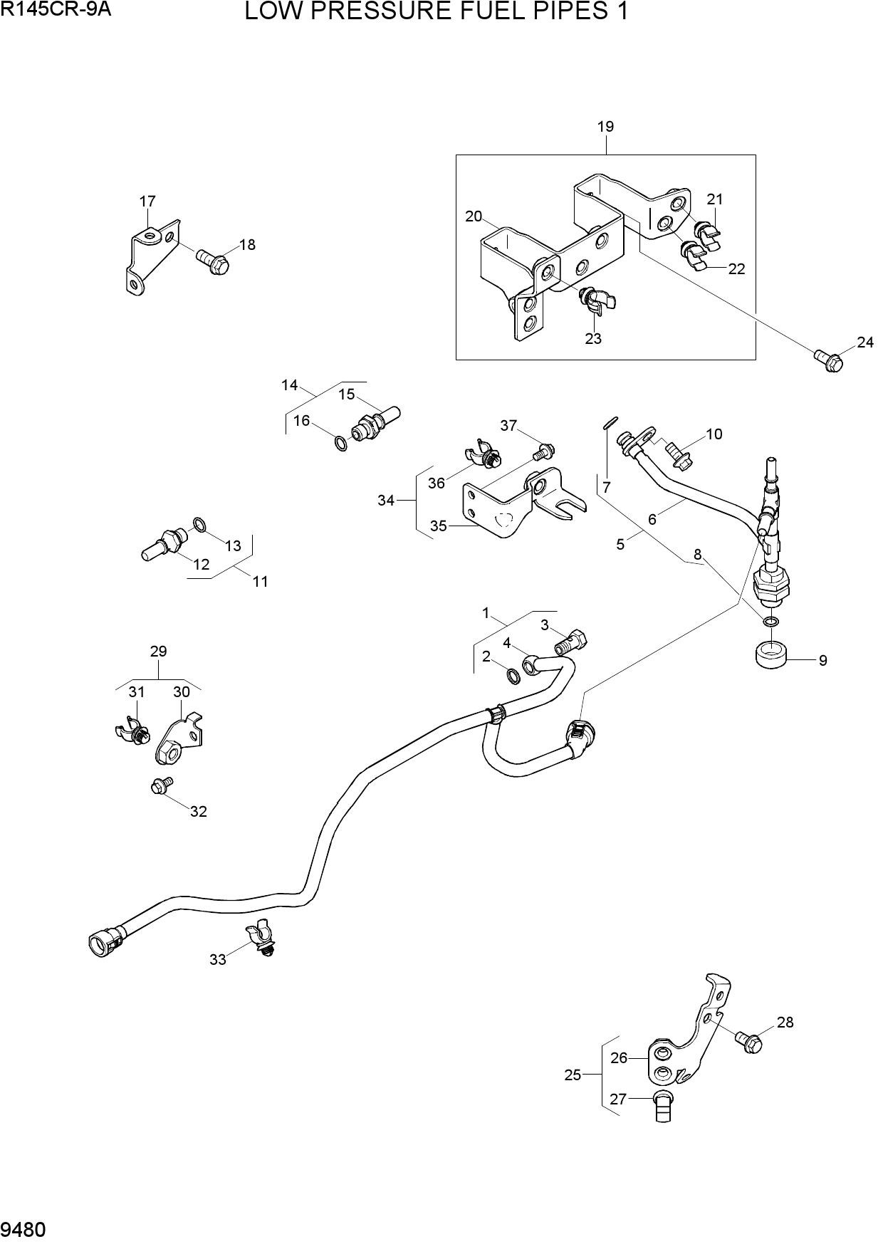 LOW PRESSURE FUEL PIPES 1