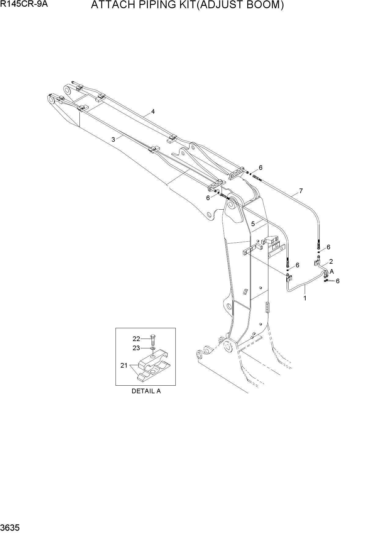 ATTACH PIPING KIT(ADJUST BOOM)
