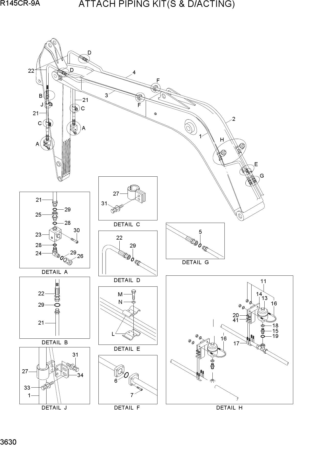 ATTACH PIPING KIT(S & D/ACTING)