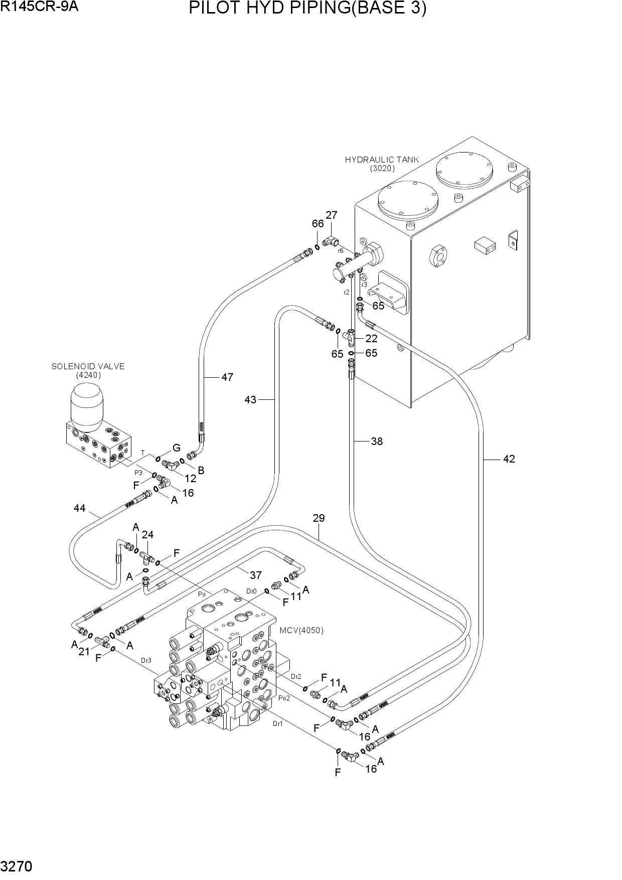 PILOT HYD PIPING(BASE 3)