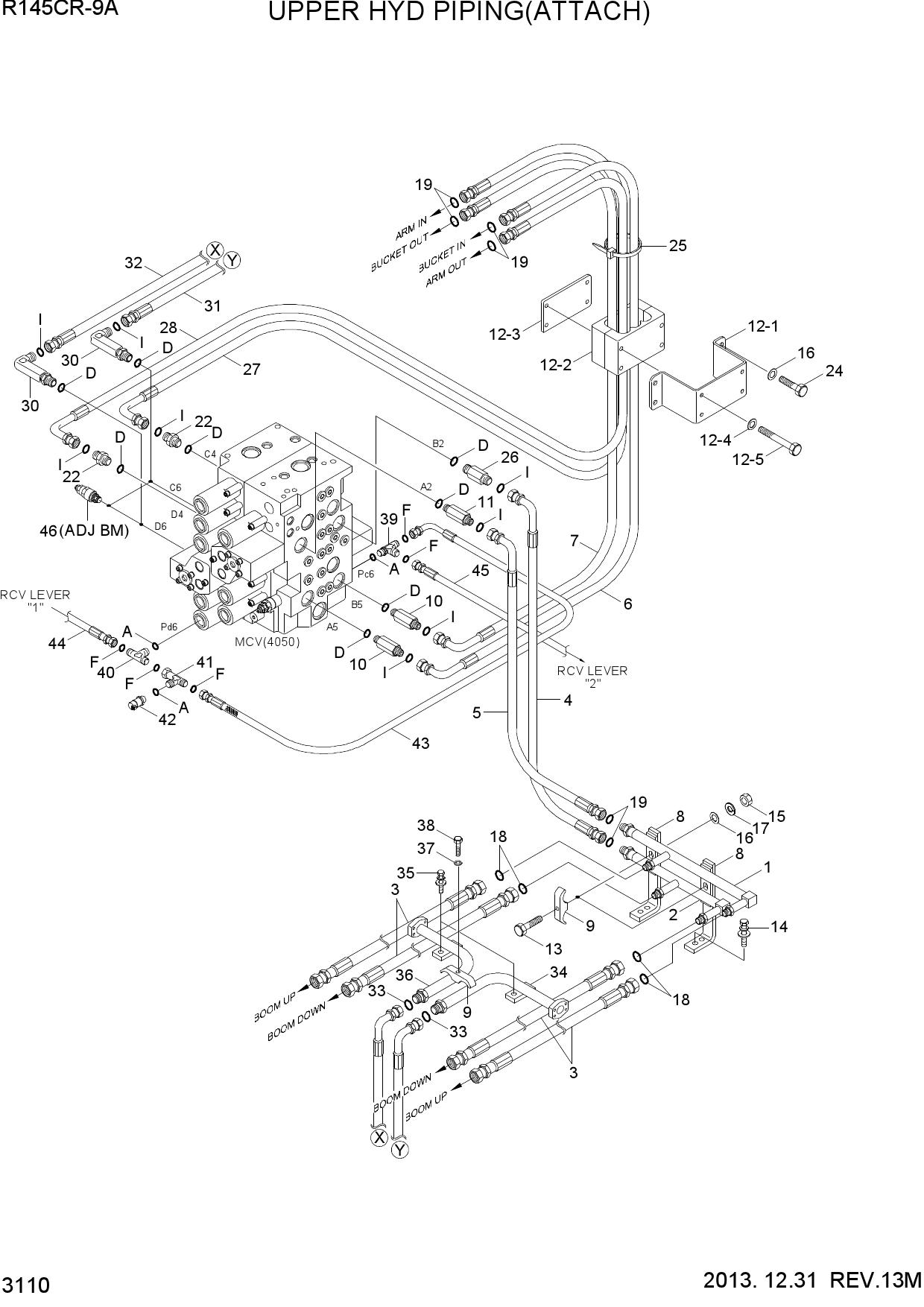 UPPER HYD PIPING(ATTACH)