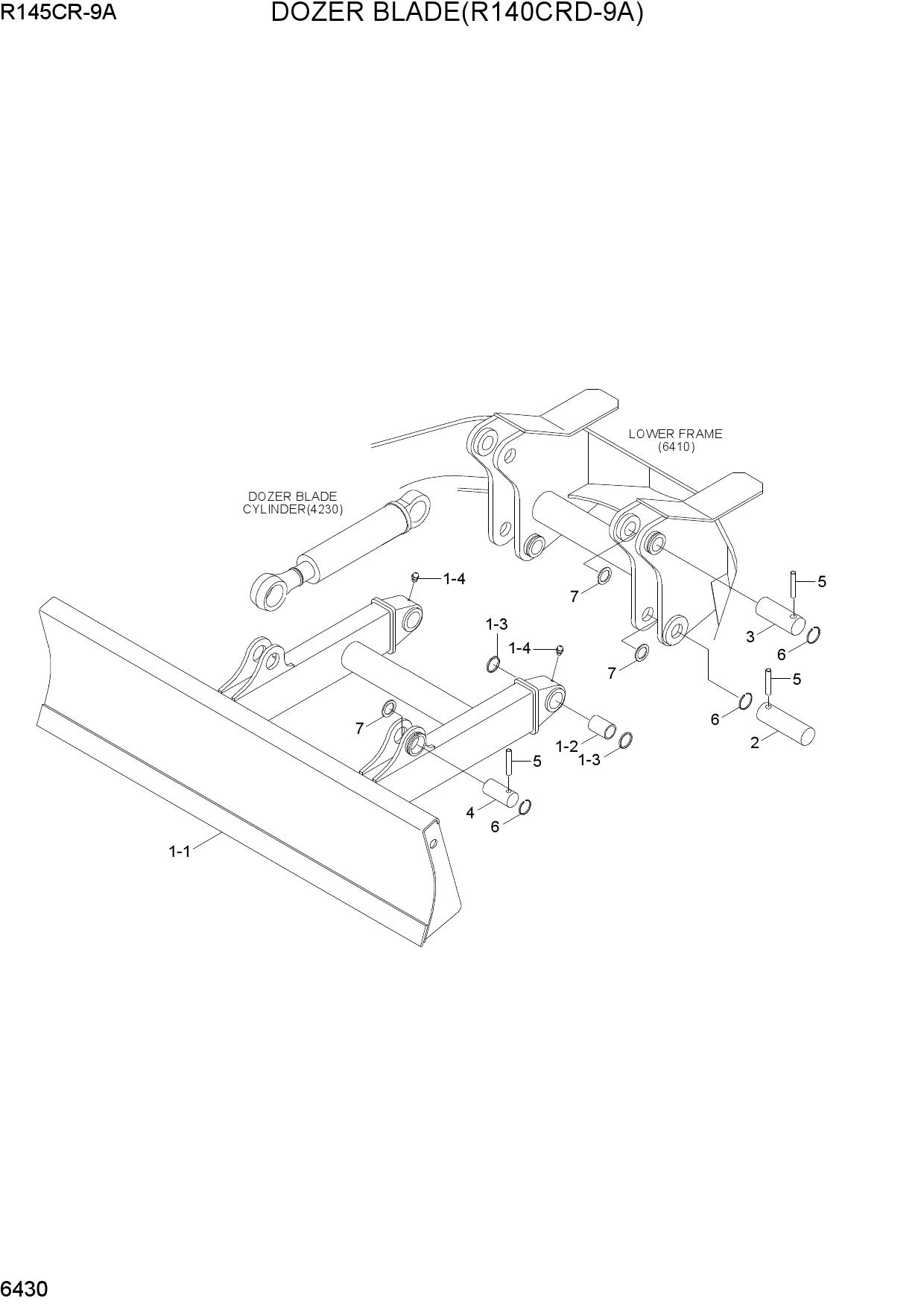 DOZER BLADE(R145CRD-9A)