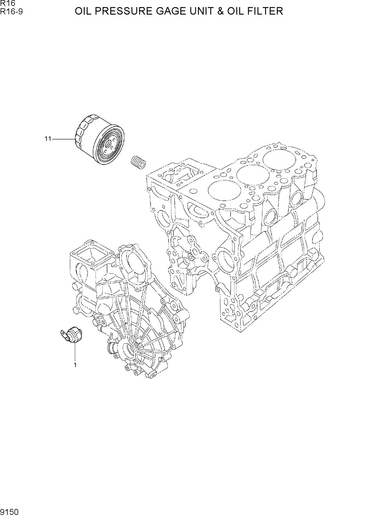 OIL PRESSURE GAGE UNIT & OIL FILTER