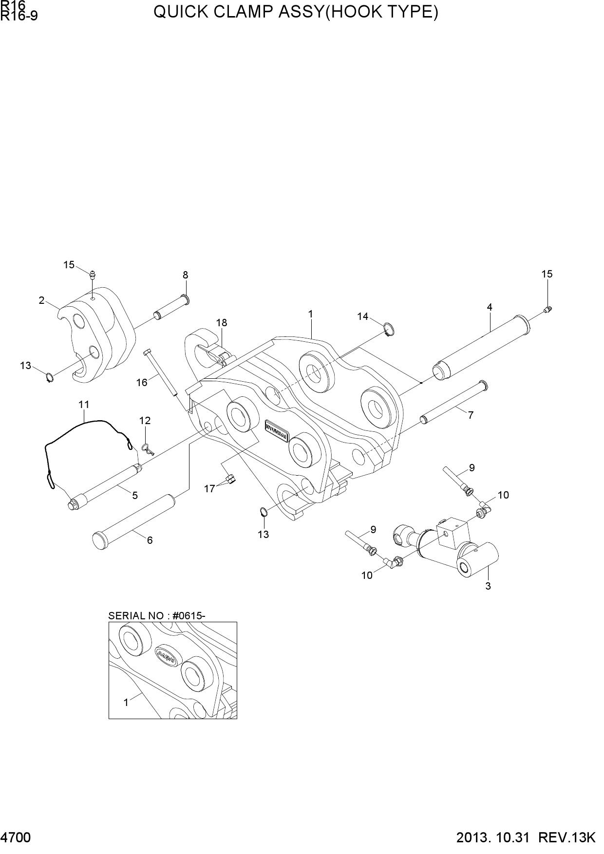 QUICK CLAMP ASSY(HOOK TYPE)