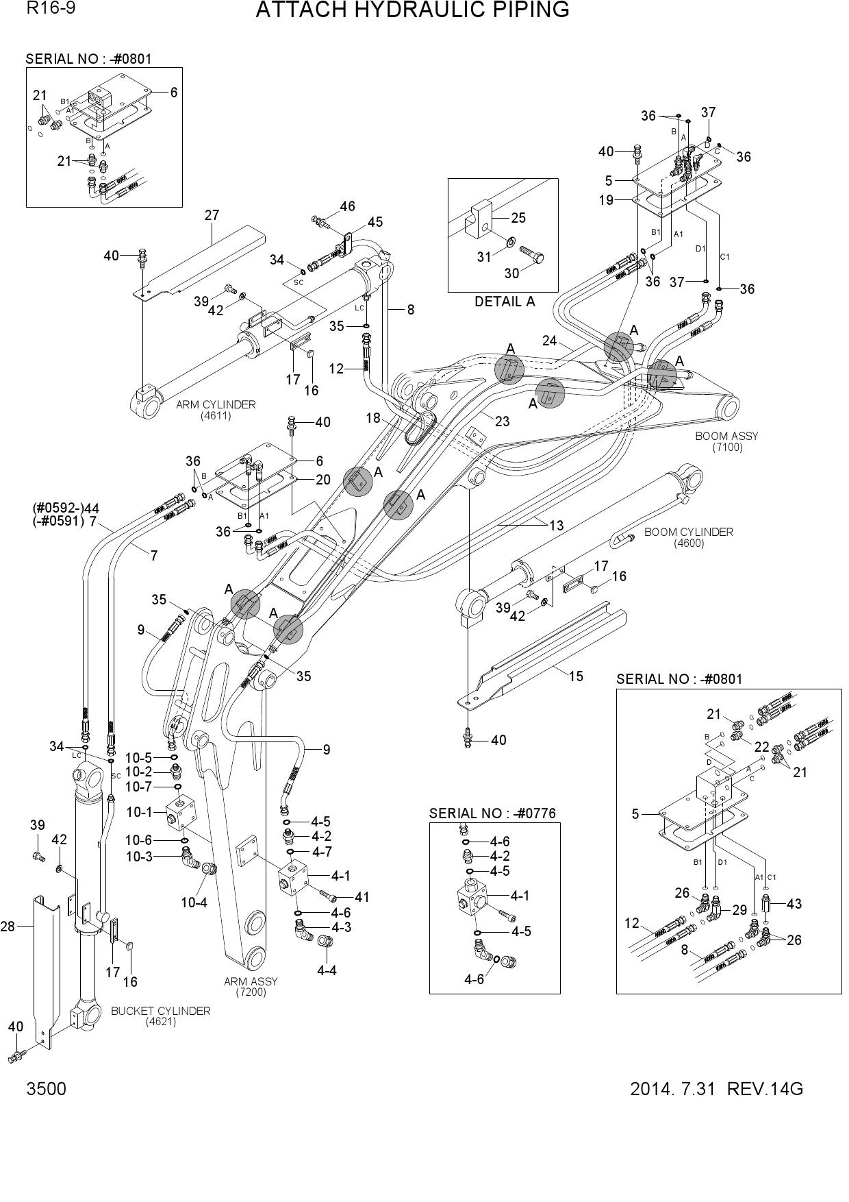 ATTACH HYDRAULIC PIPING