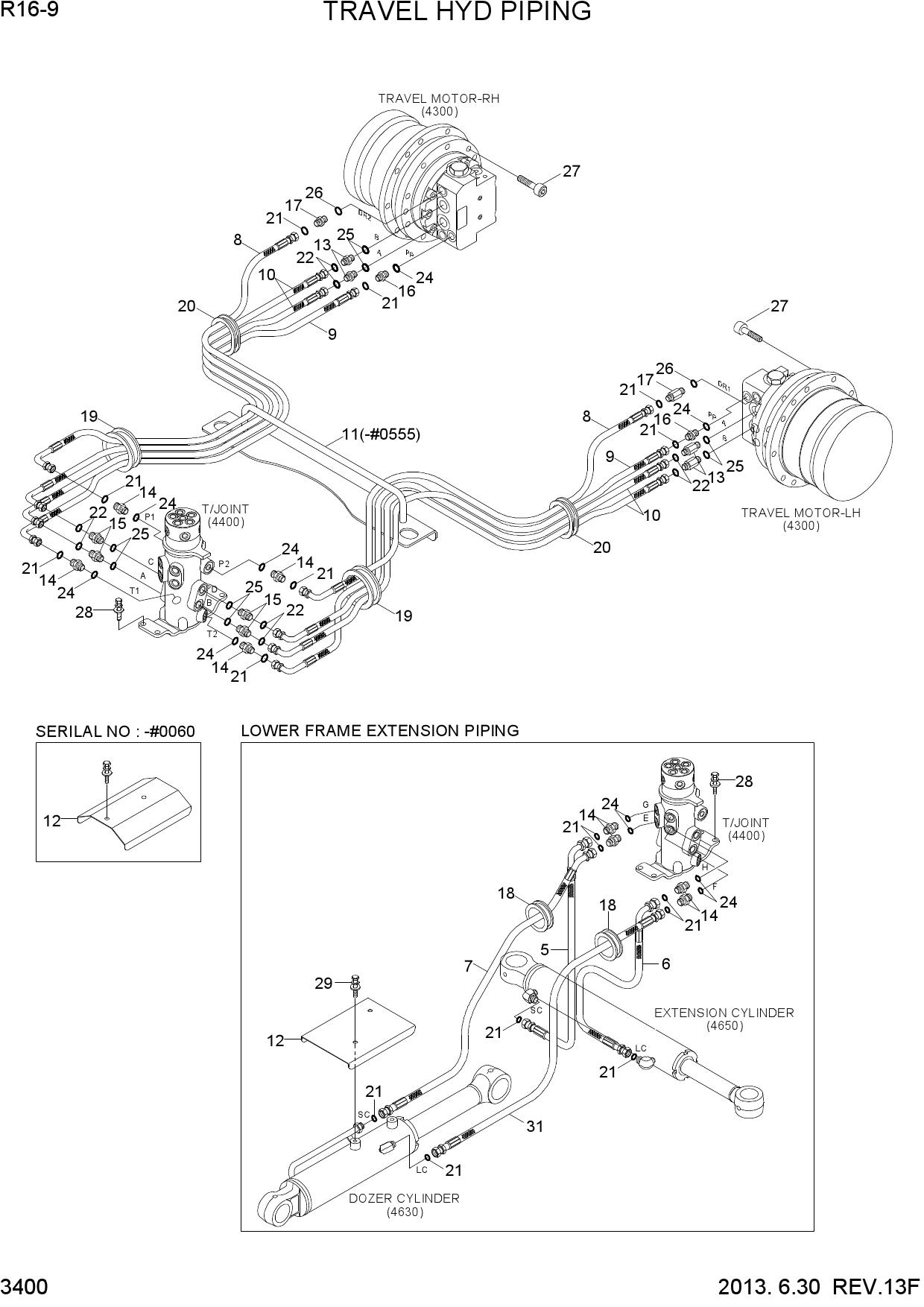 TRAVEL HYD PIPING