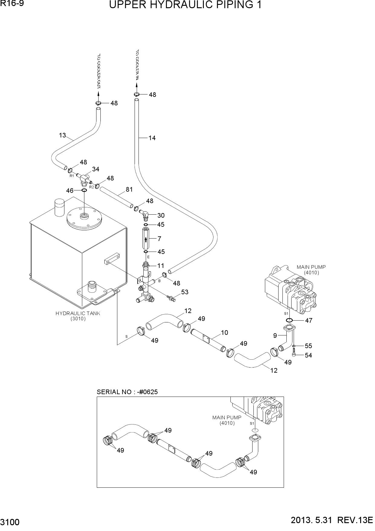 UPPER HYDRAULIC PIPING 1
