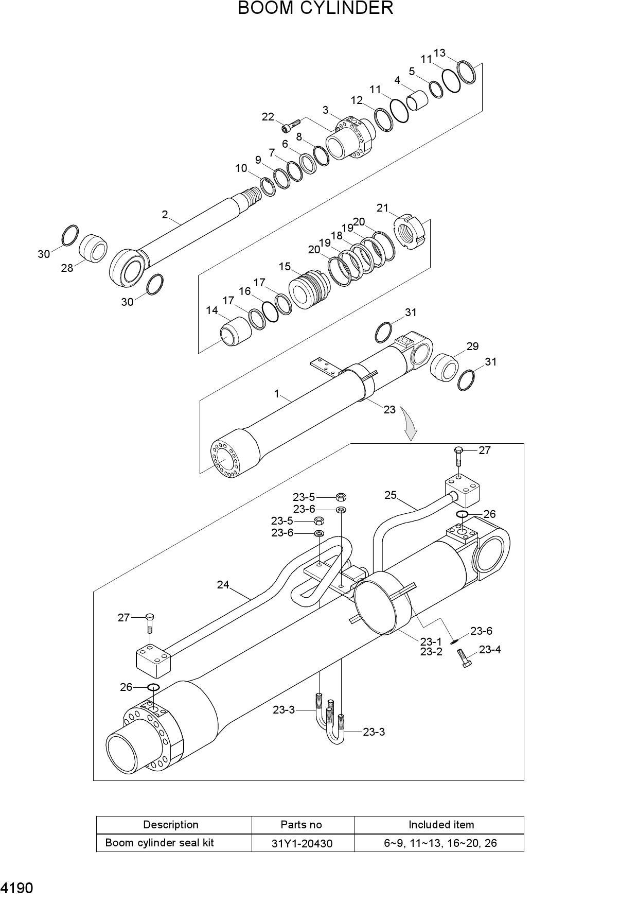 BOOM CYLINDER