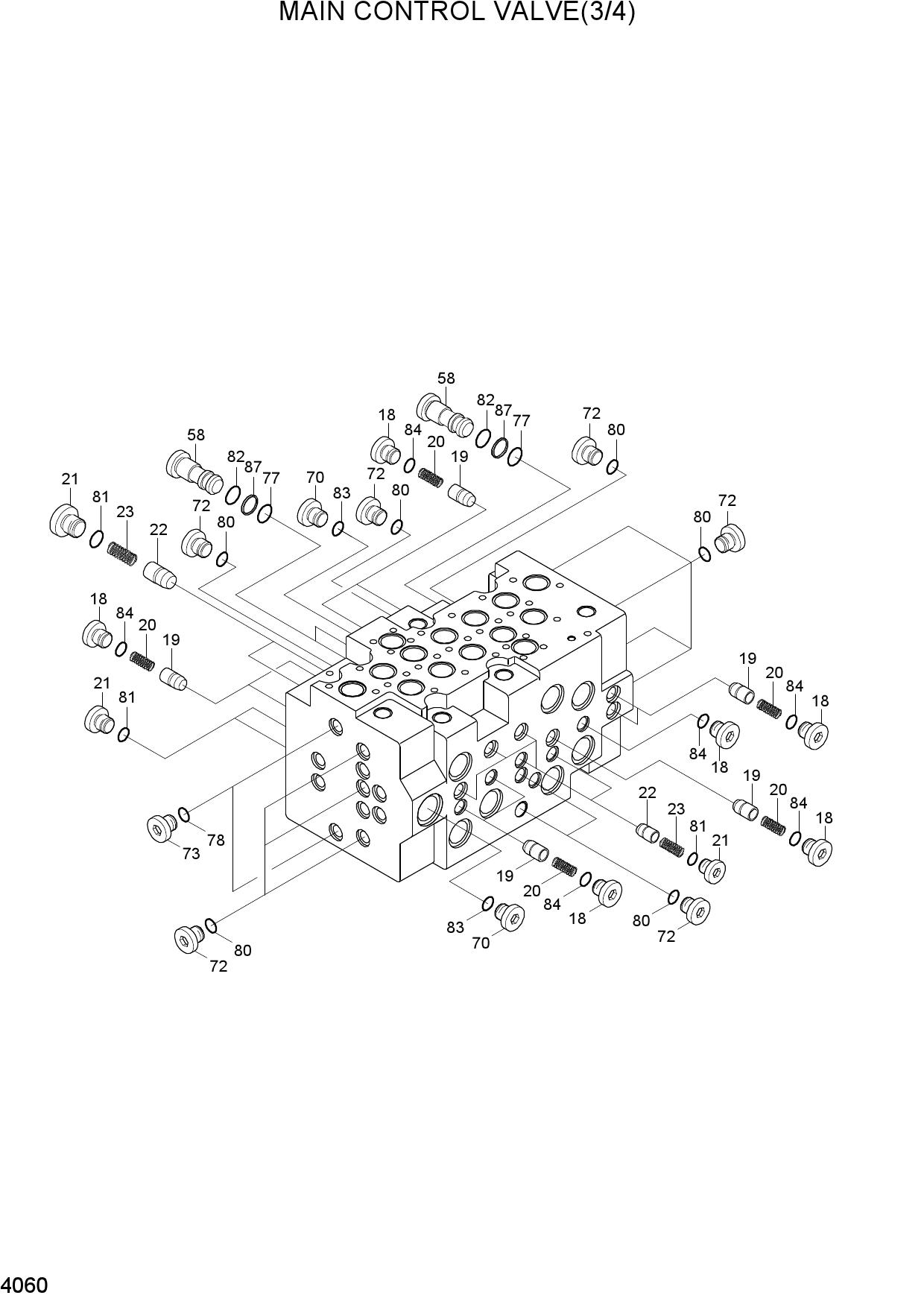 MAIN CONTROL VALVE(3/4)