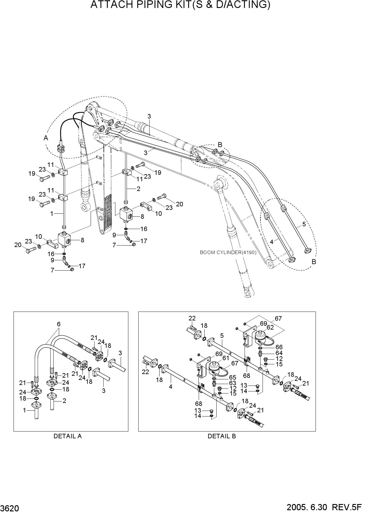 ATTACH PIPING KIT(S & D/ACTING)
