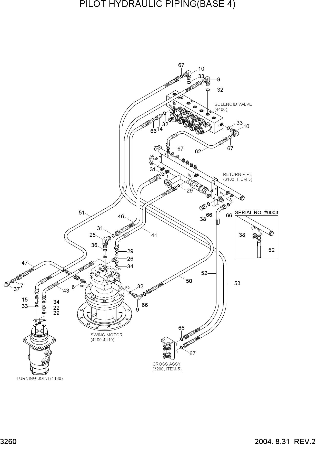 PILOT HYD PIPING(BASE 4)