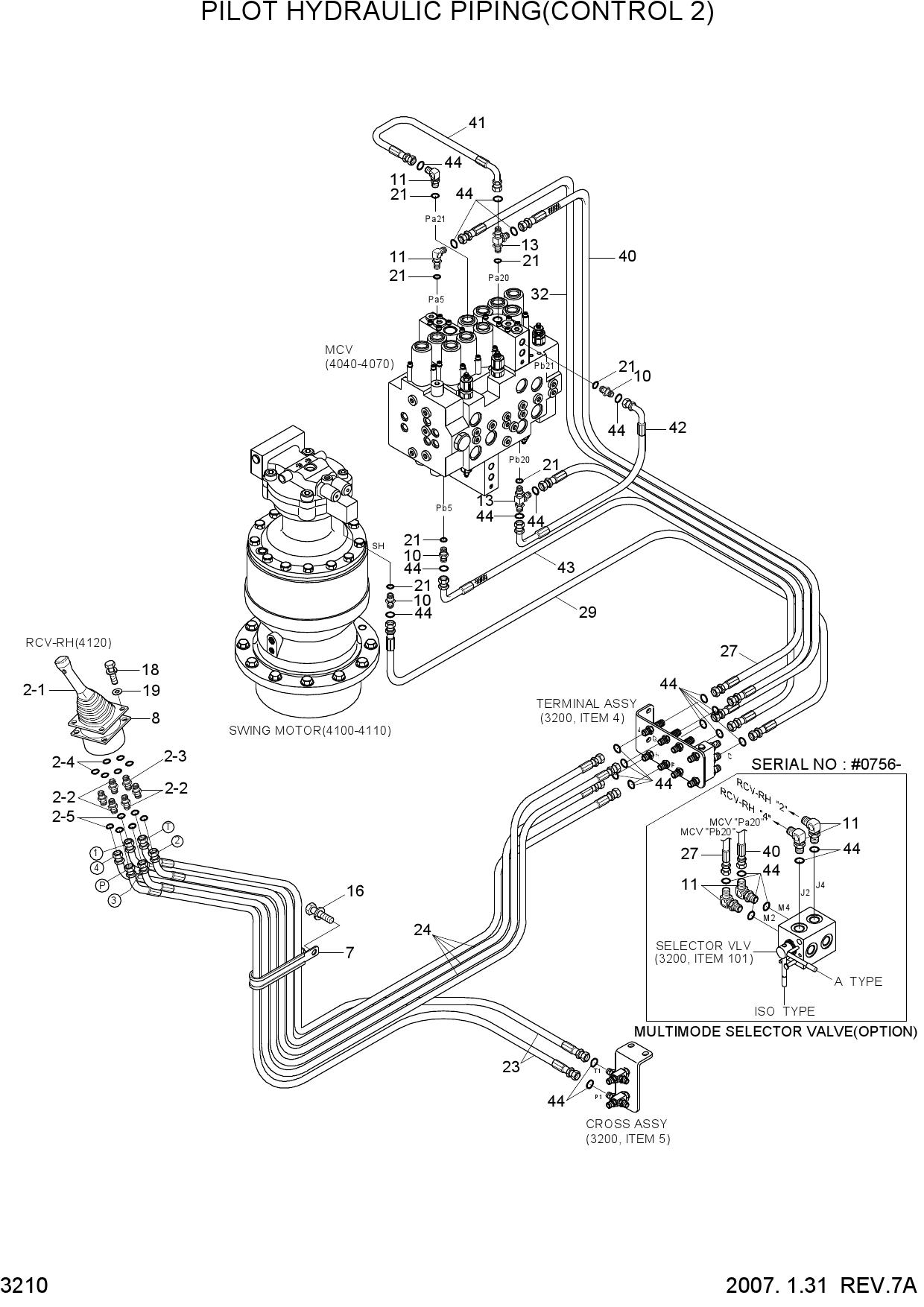PILOT HYD PIPING(CONTROL 2)