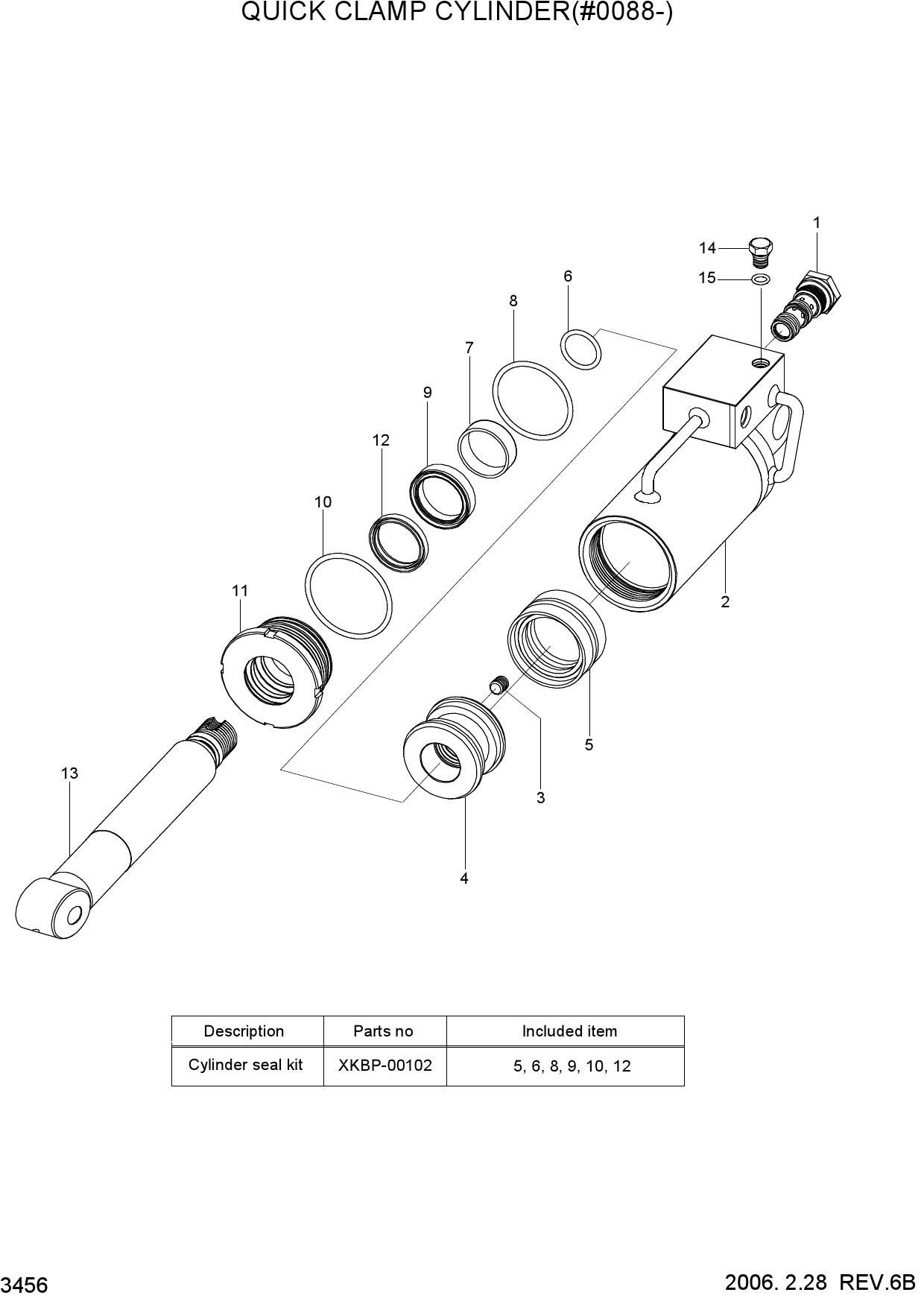 QUICK CLAMP CYLINDER(#0088-)