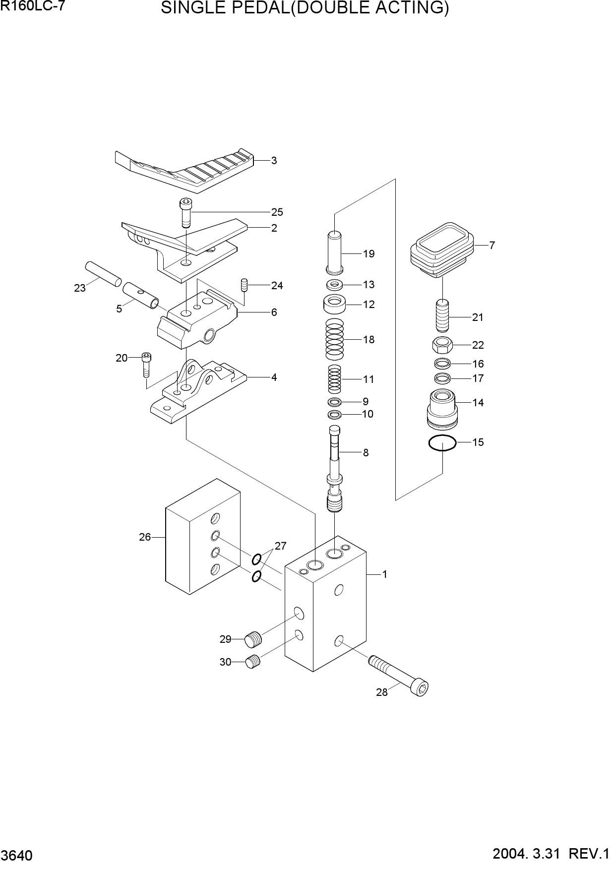 SINGLE PEDAL(DOUBLE ACTING)