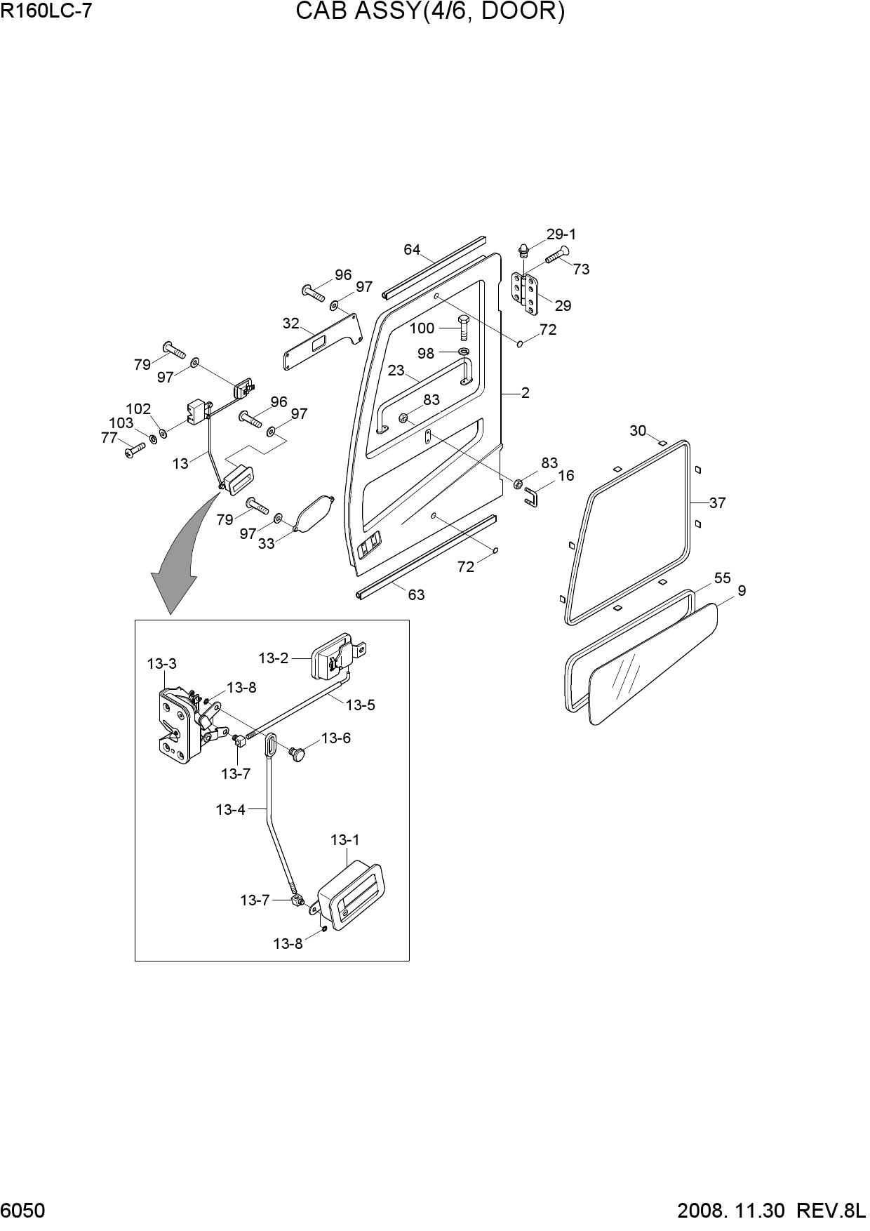 CAB ASSY(4/6, DOOR)