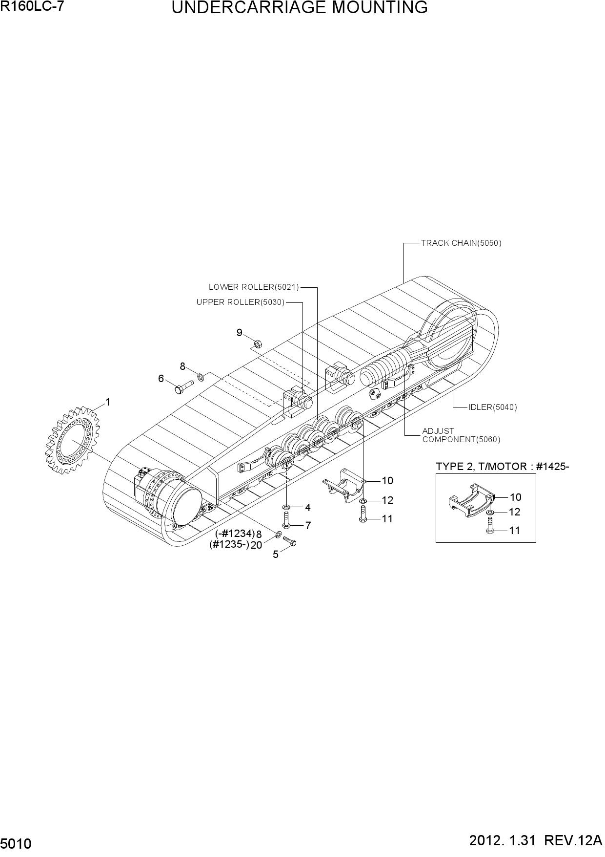 UNDERCARRIAGE MOUNTING