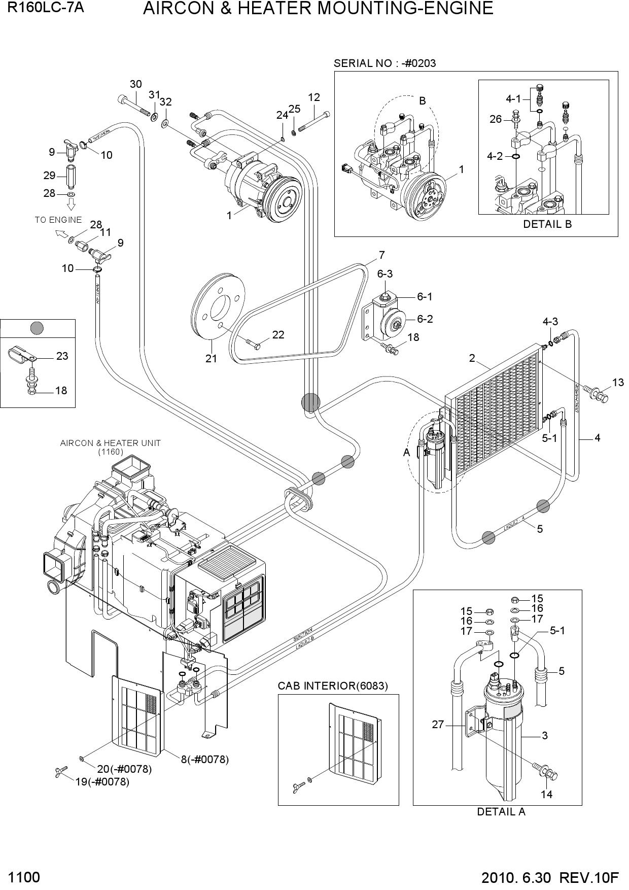 AIRCON & HEATER MOUNTING-ENGINE