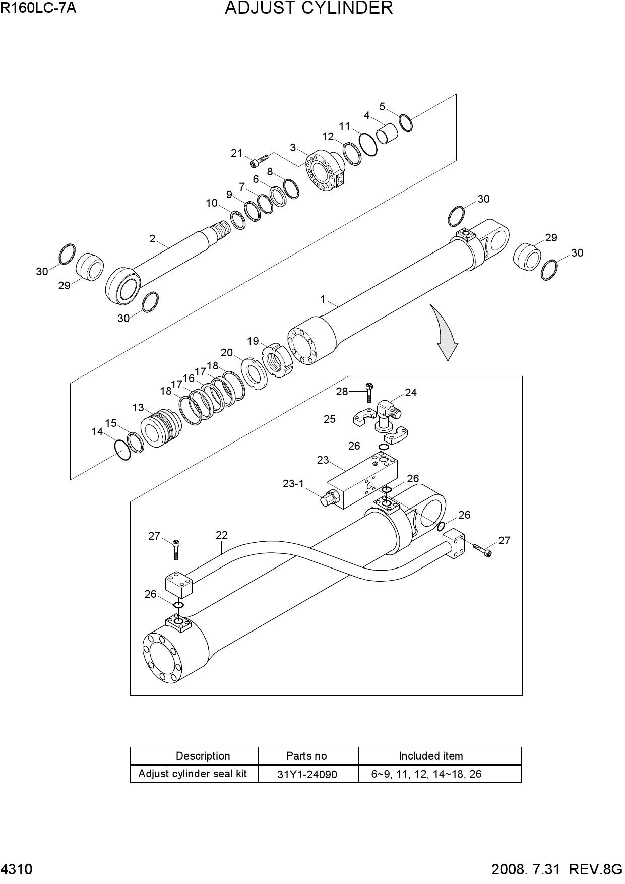 ADJUST CYLINDER