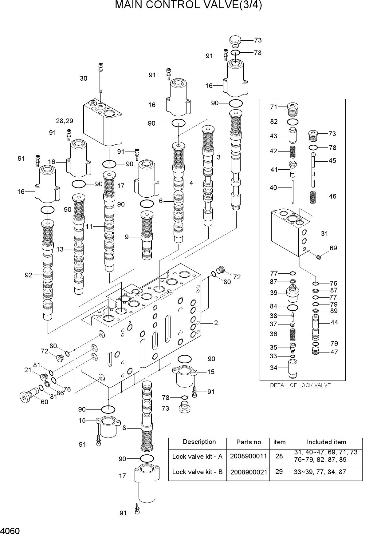 MAIN CONTROL VALVE(3/4)