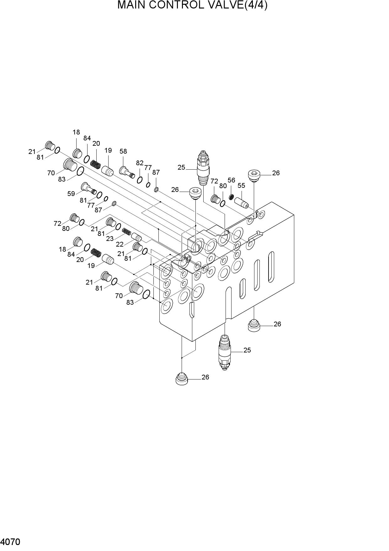 MAIN CONTROL VALVE(4/4)
