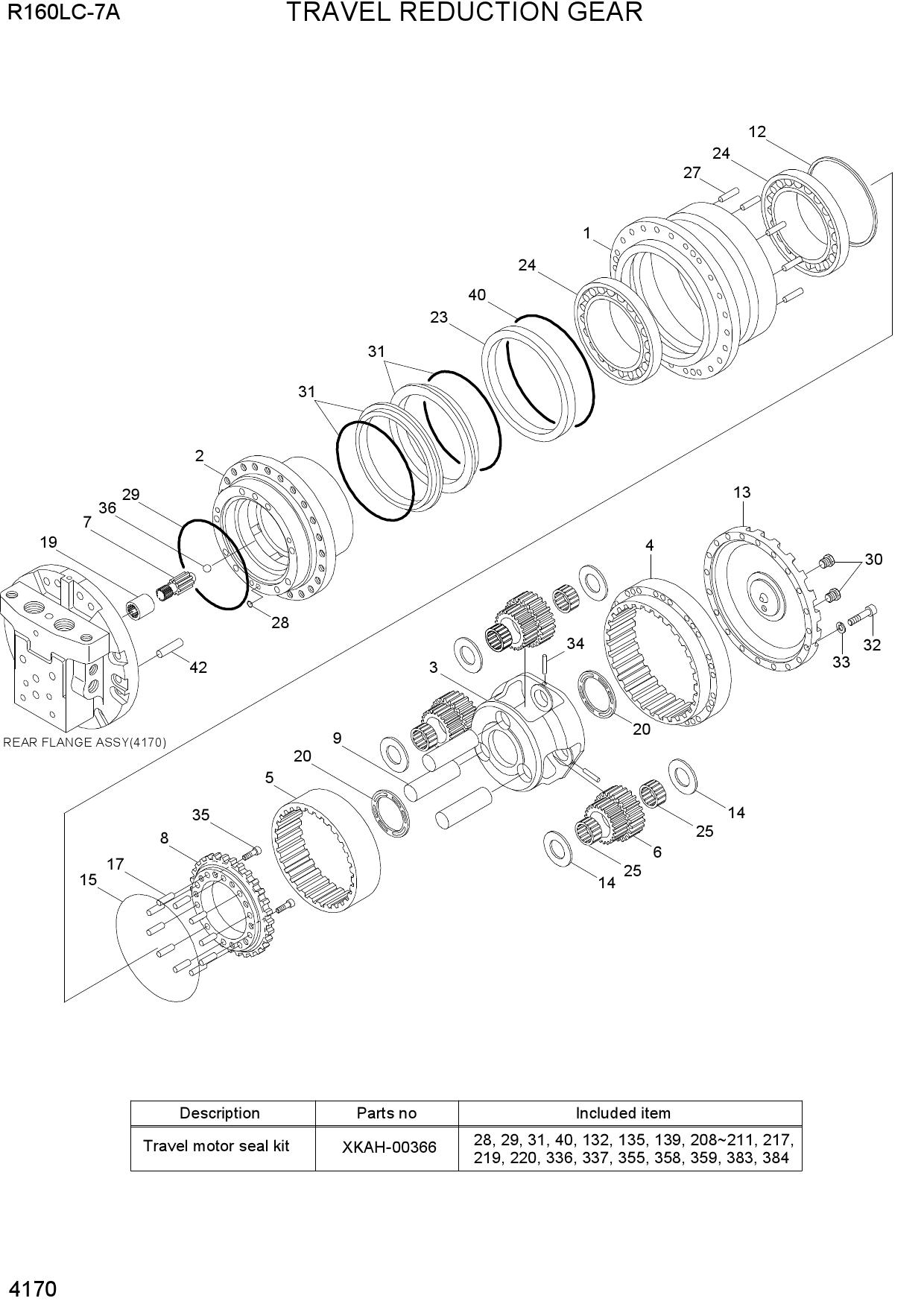 TRAVEL REDUCTION GEAR(TYPE 1)