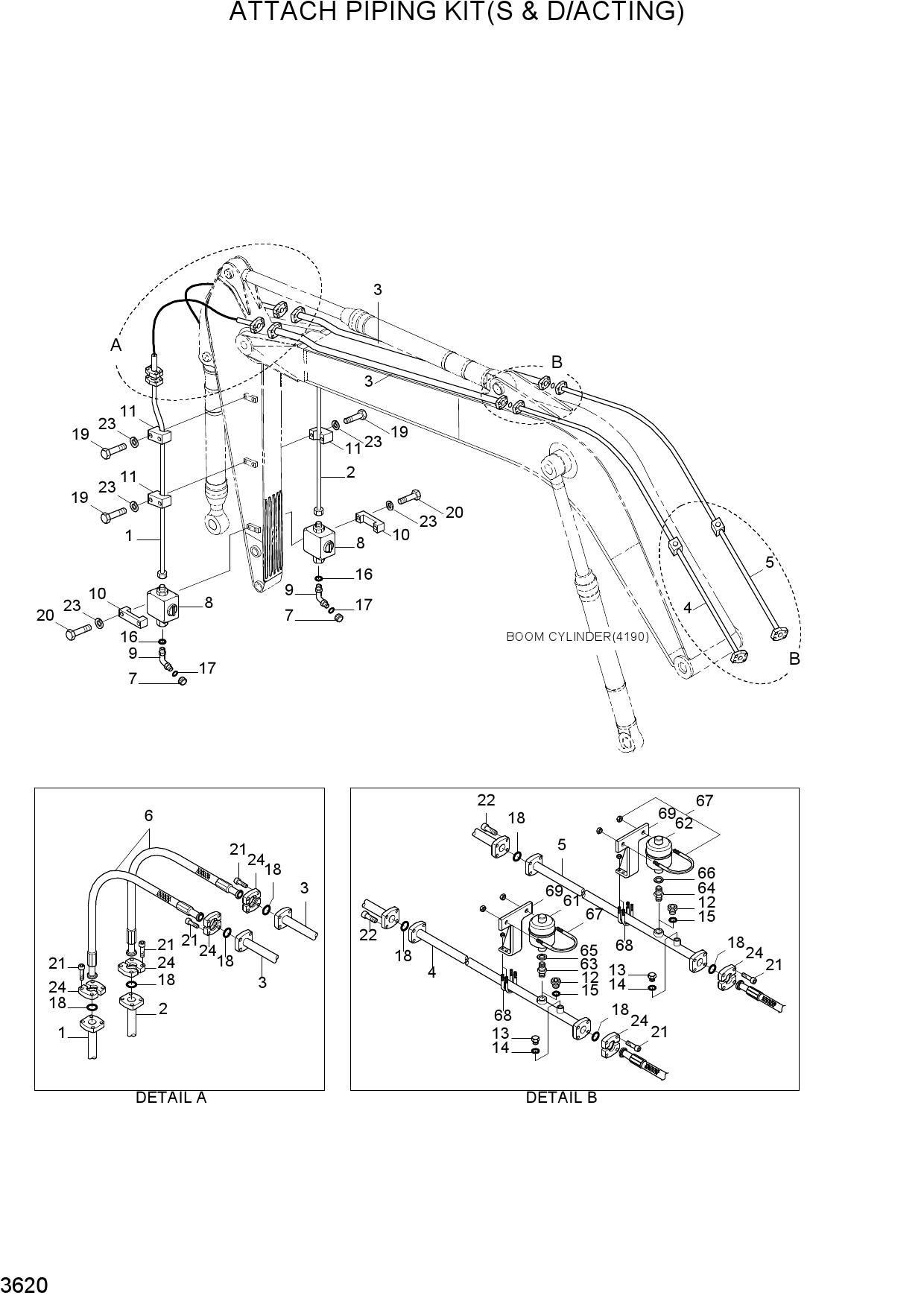 ATTACH PIPING KIT(S & D/ACTING)