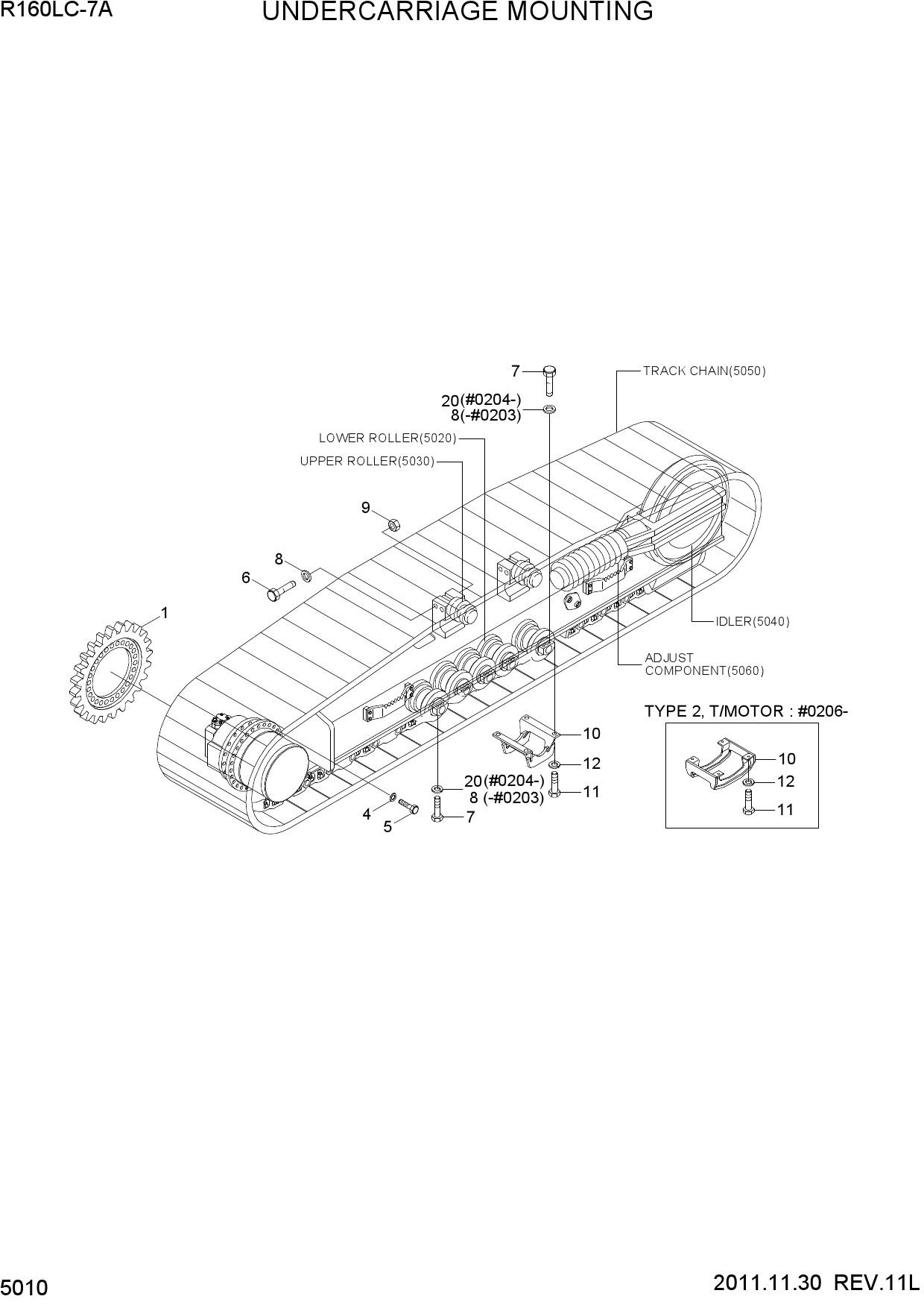 UNDERCARRIAGE MOUNTING