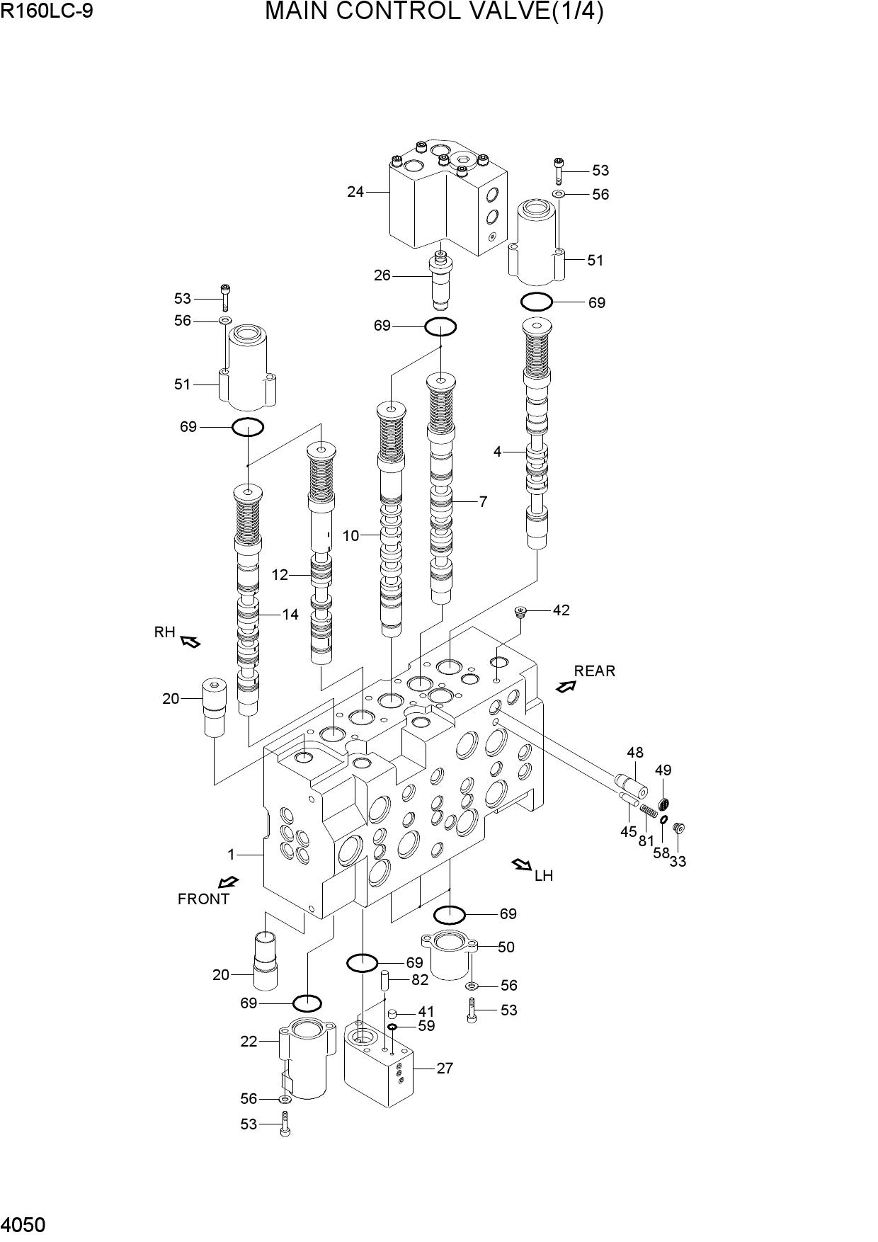 MAIN CONTROL VALVE(1/4)