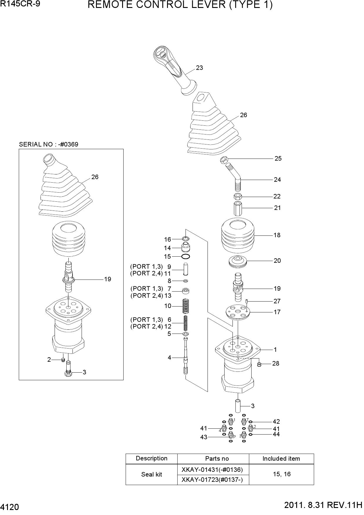REMOTE CONTROL LEVER (TYPE 1)