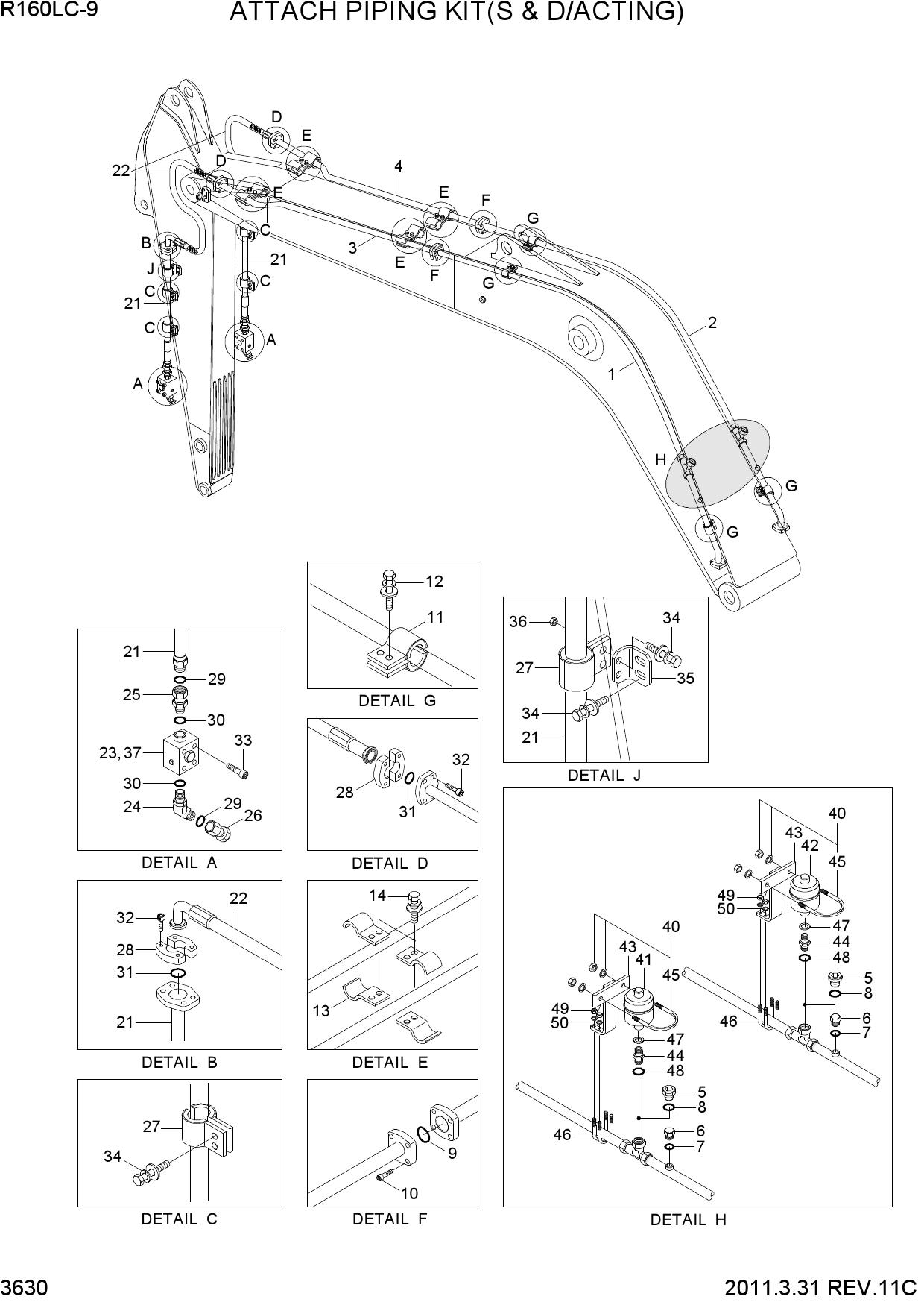 ATTACH PIPING KIT(S & D/ACTING)