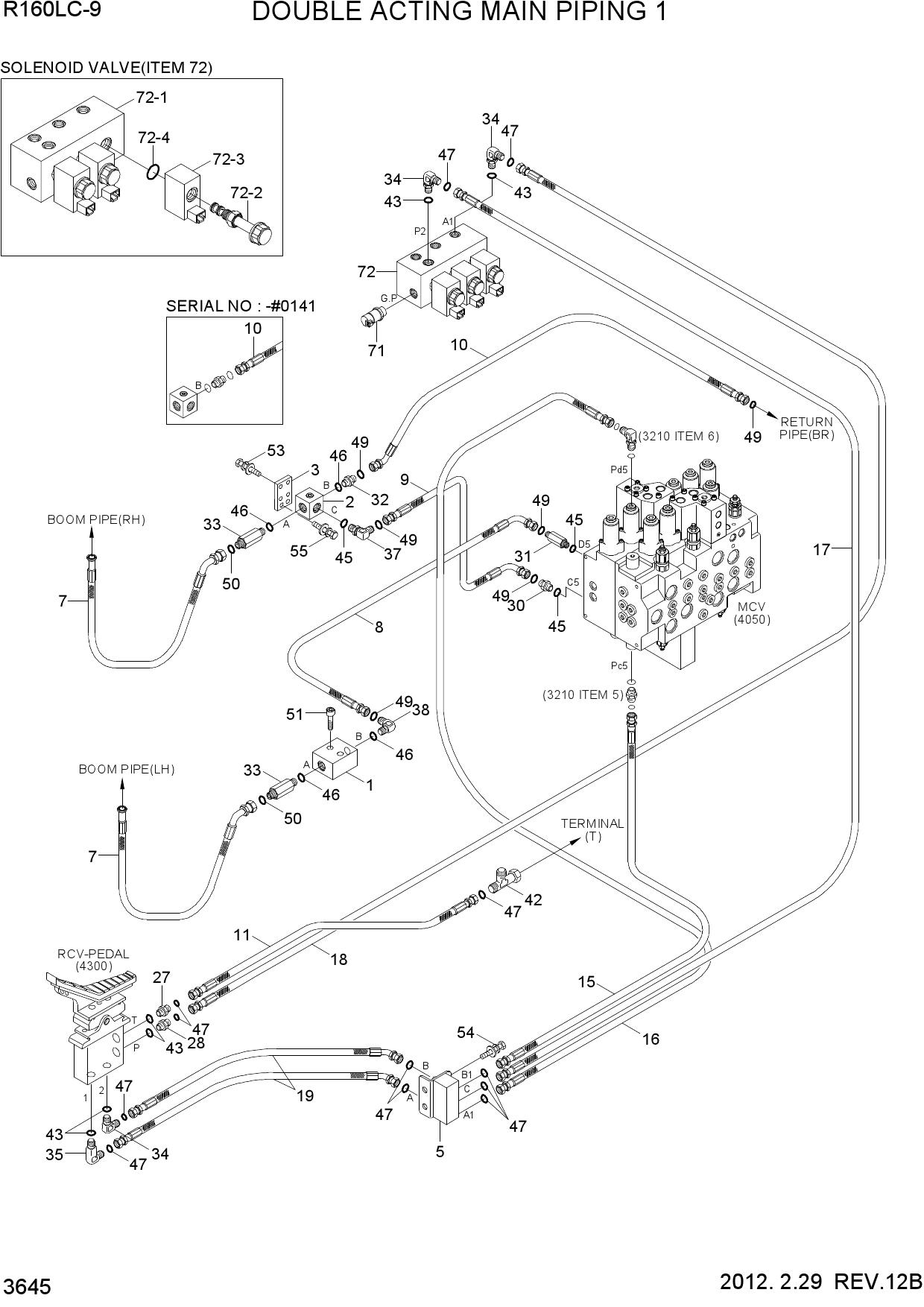DOUBLE ACTING MAIN PIPING KIT 1