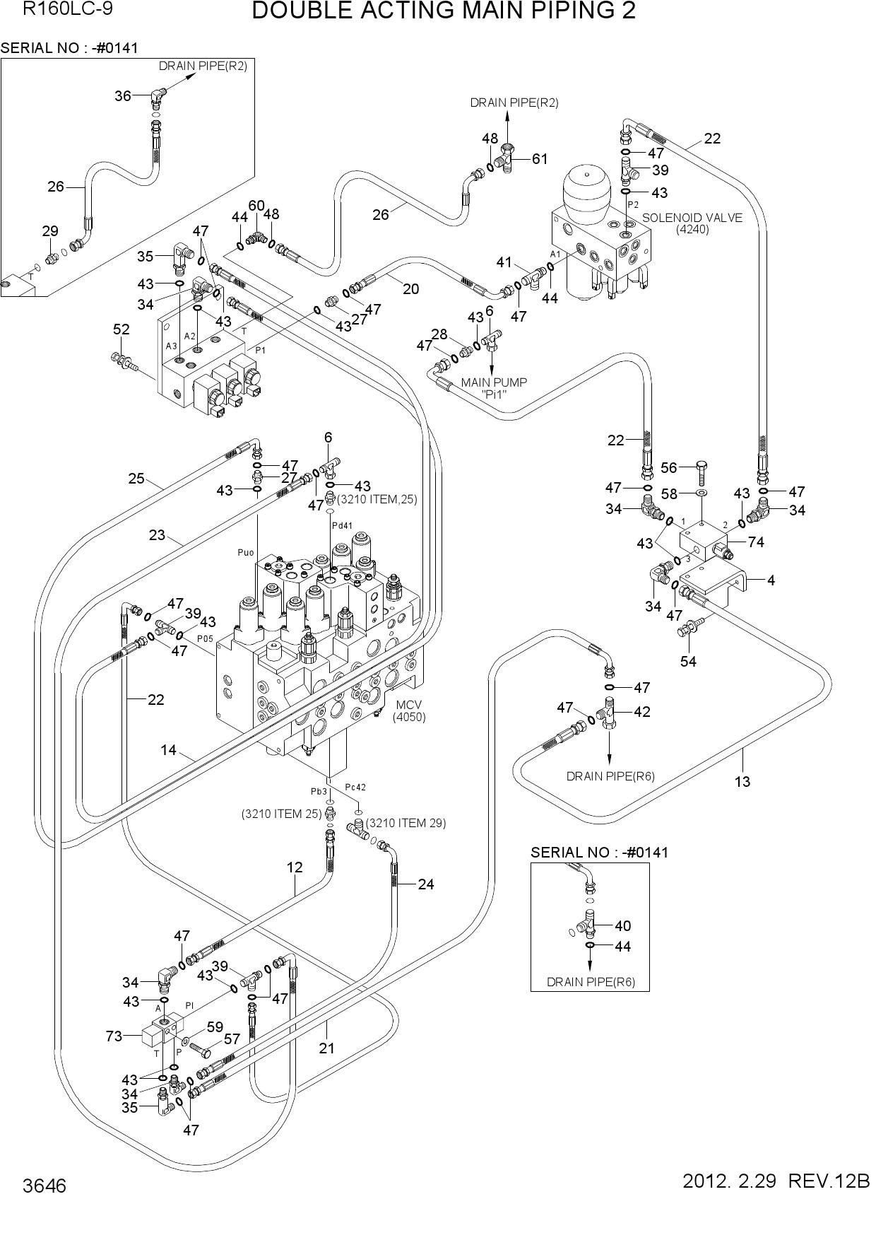 DOUBLE ACTING MAIN PIPING KIT 2