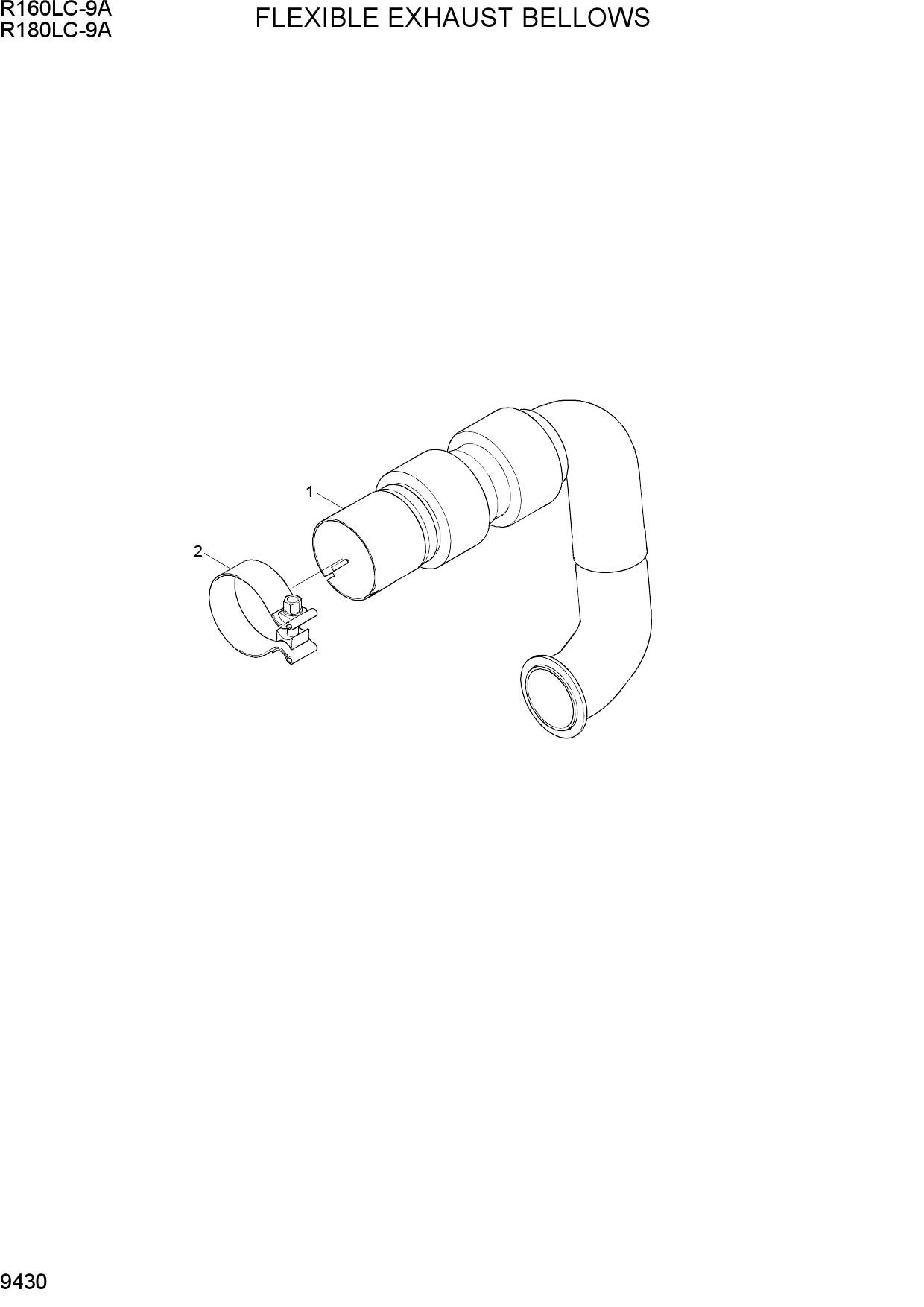 FLEXIBLE EXHAUST BELLOWS