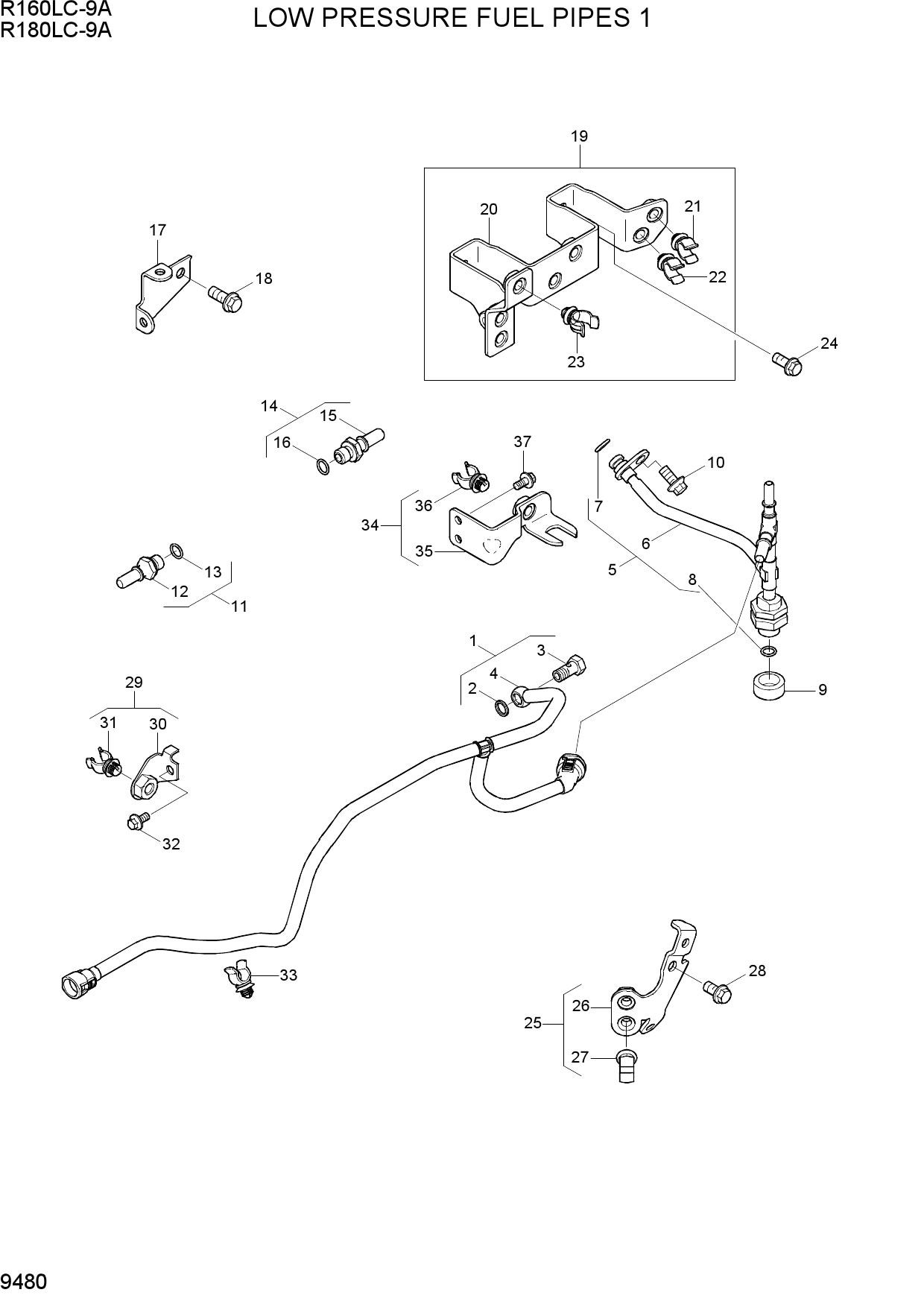LOW PRESSURE FUEL PIPES 1