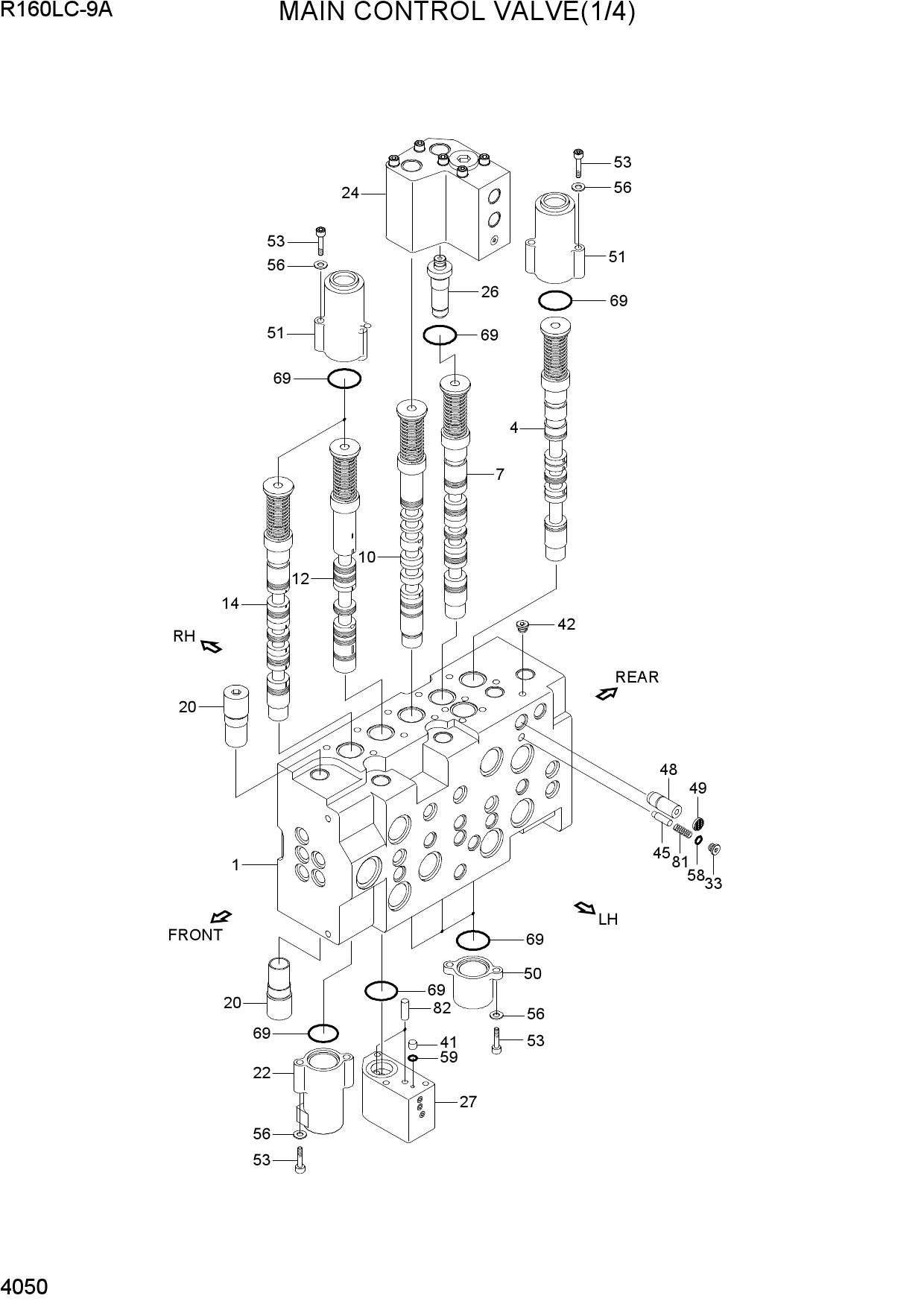 MAIN CONTROL VALVE(1/4)