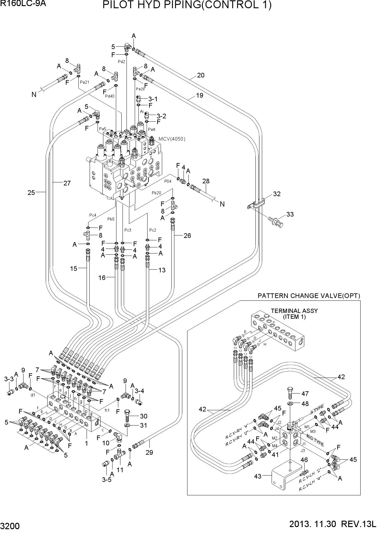 PILOT HYD PIPING(CONTROL 1)