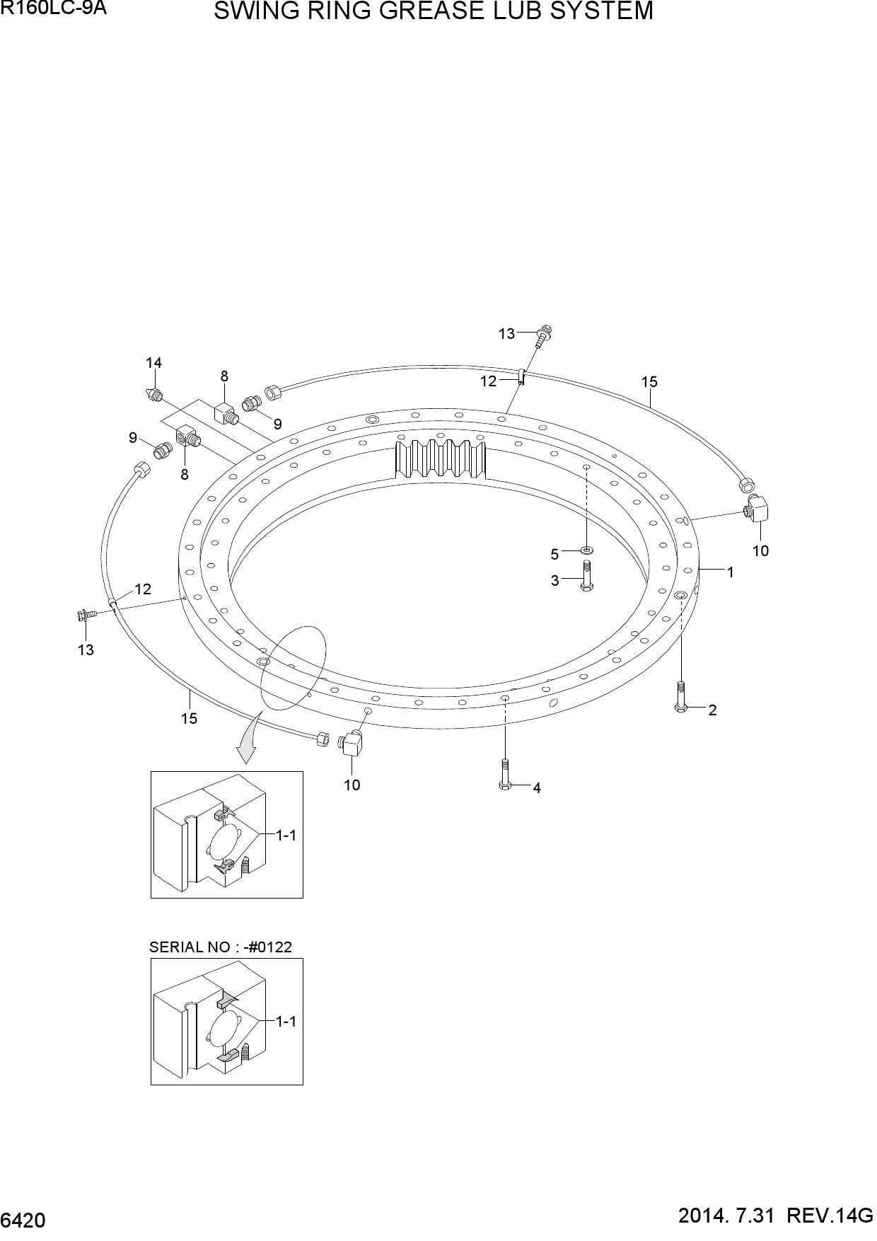 SWING RING GREASE LUB SYSTEM