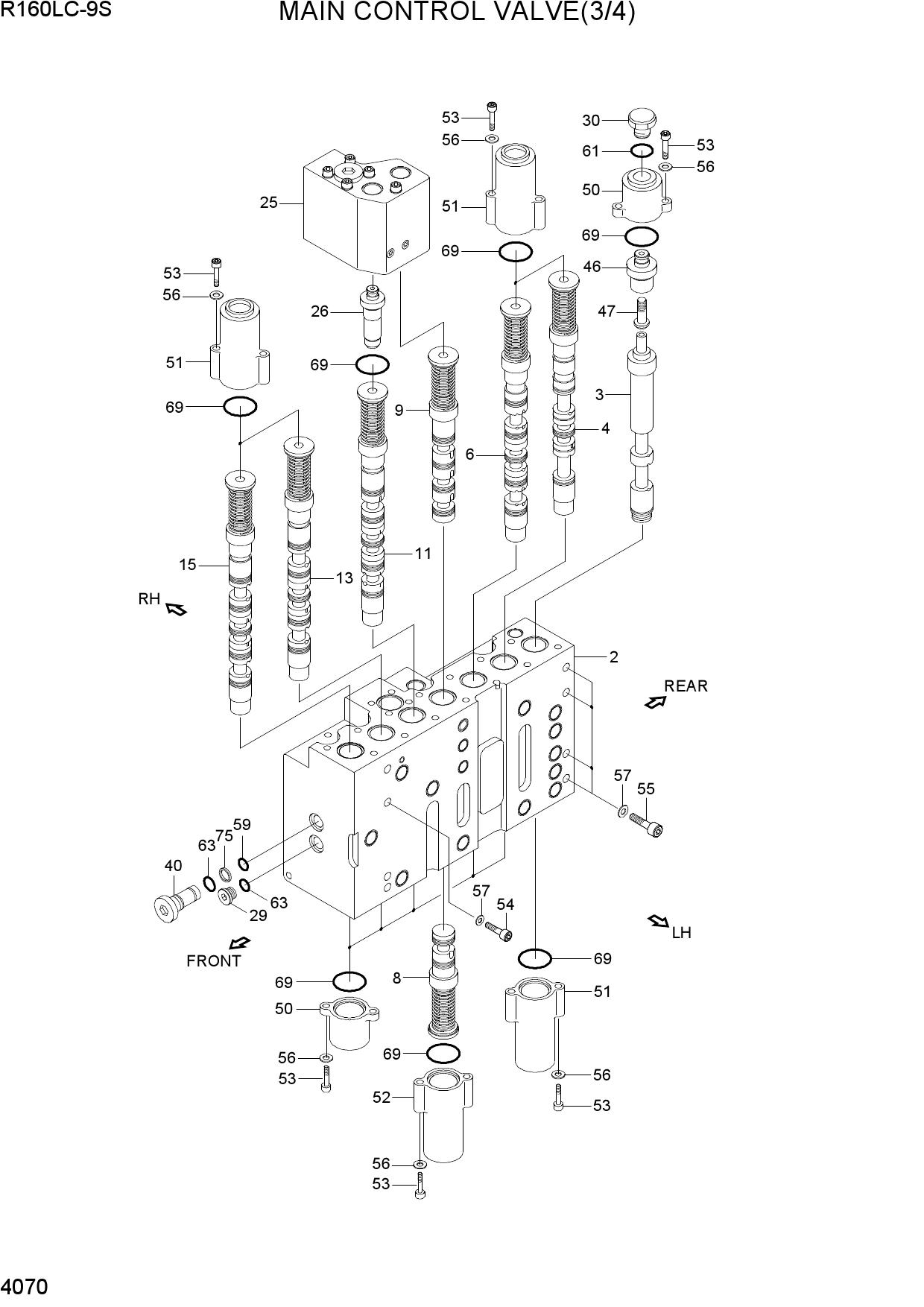 MAIN CONTROL VALVE(3/4)