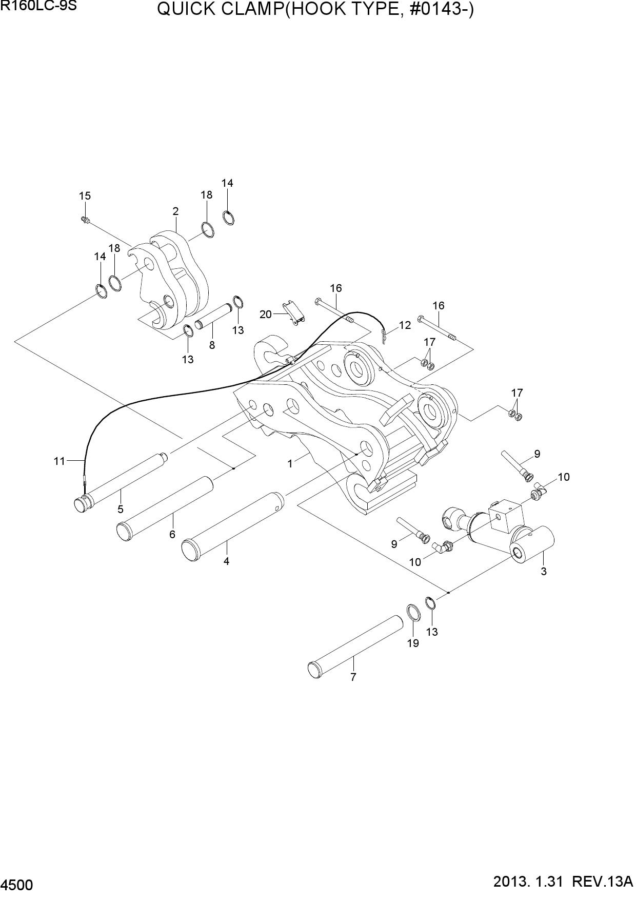 QUICK CLAMP(HOOK TYPE, #0143-)